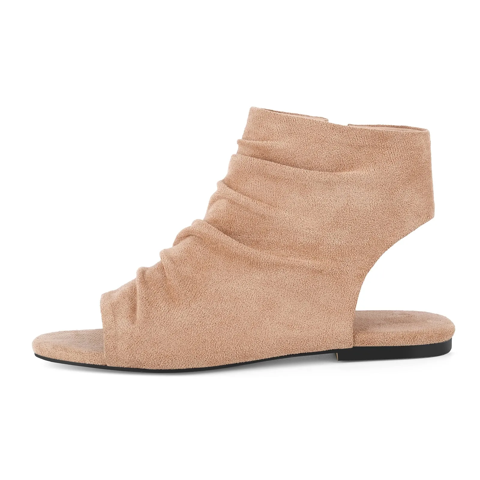 Suede Open Toe Slingback Flats sold by Miss Heel