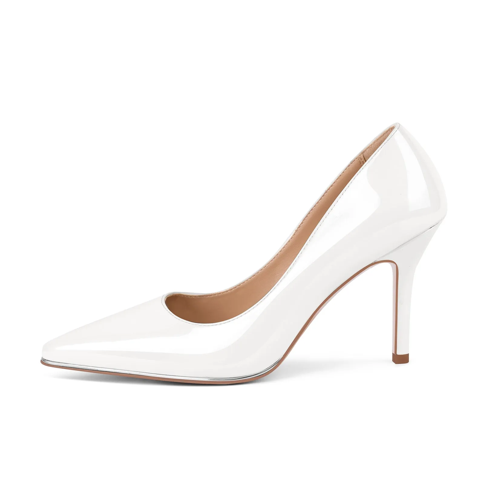 Pointed Toe Patent Leather Stiletto Pumps sold by Miss Heel product image thumbnail 4