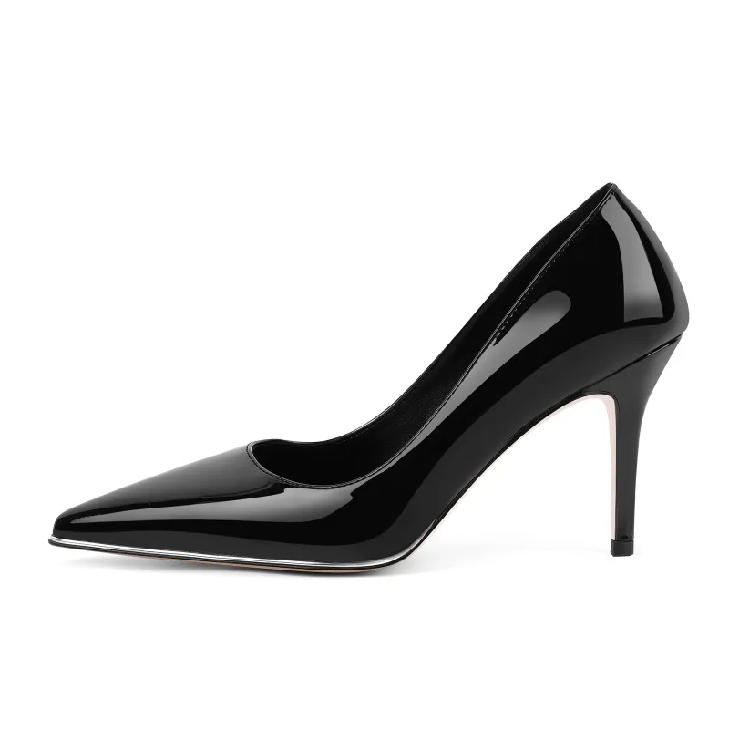 Pointed Toe Patent Leather Stiletto Pumps sold by Miss Heel