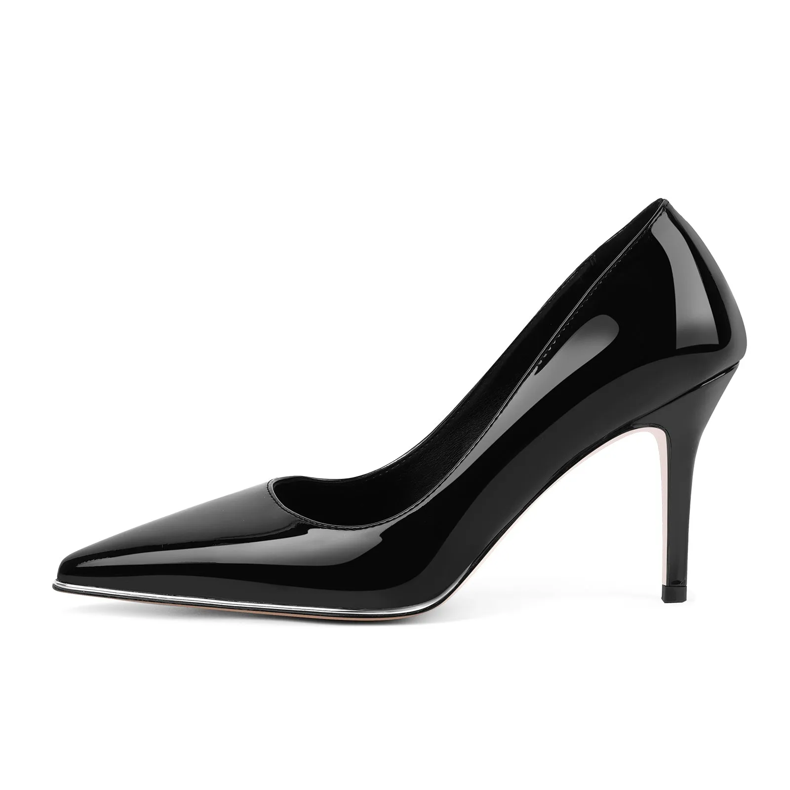 Pointed Toe Patent Leather Stiletto Pumps sold by Miss Heel