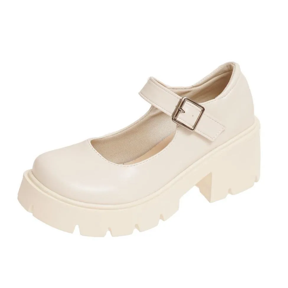 Round Toe Platform Mary Jane Pumps sold by Miss Heel product image thumbnail 5