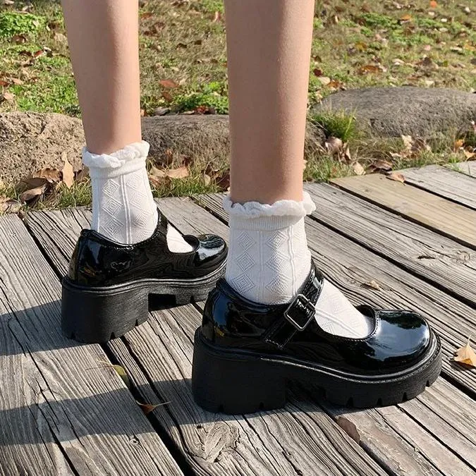 Round Toe Platform Mary Jane Pumps sold by Miss Heel product image thumbnail 3