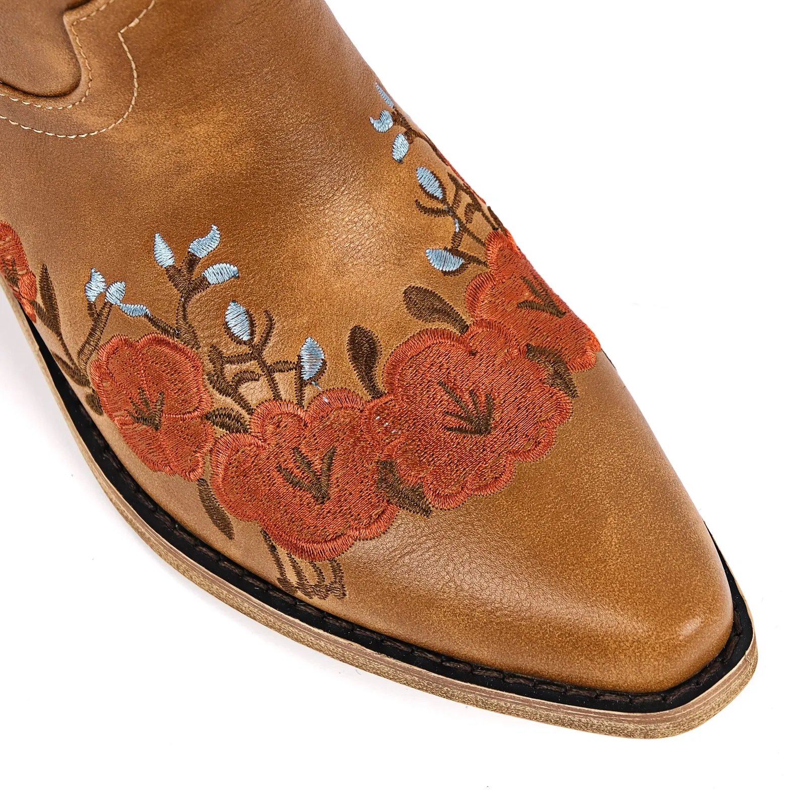 Floral Embroidery Knee High Western Boots sold by Miss Heel product image thumbnail 5