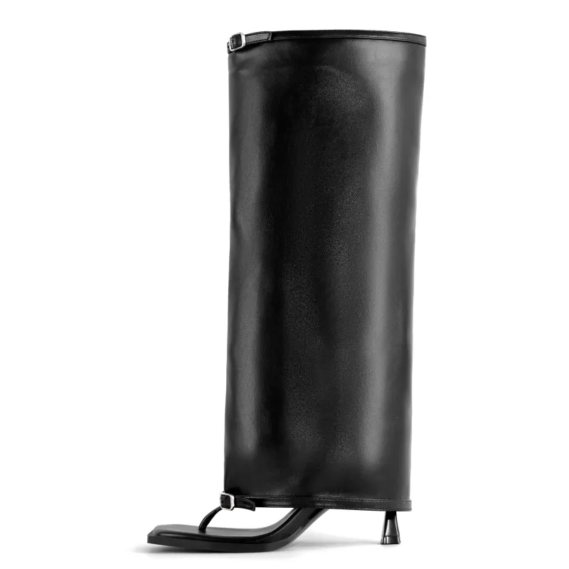 Square Toe Knee High Boots Thong Sandals sold by Miss Heel