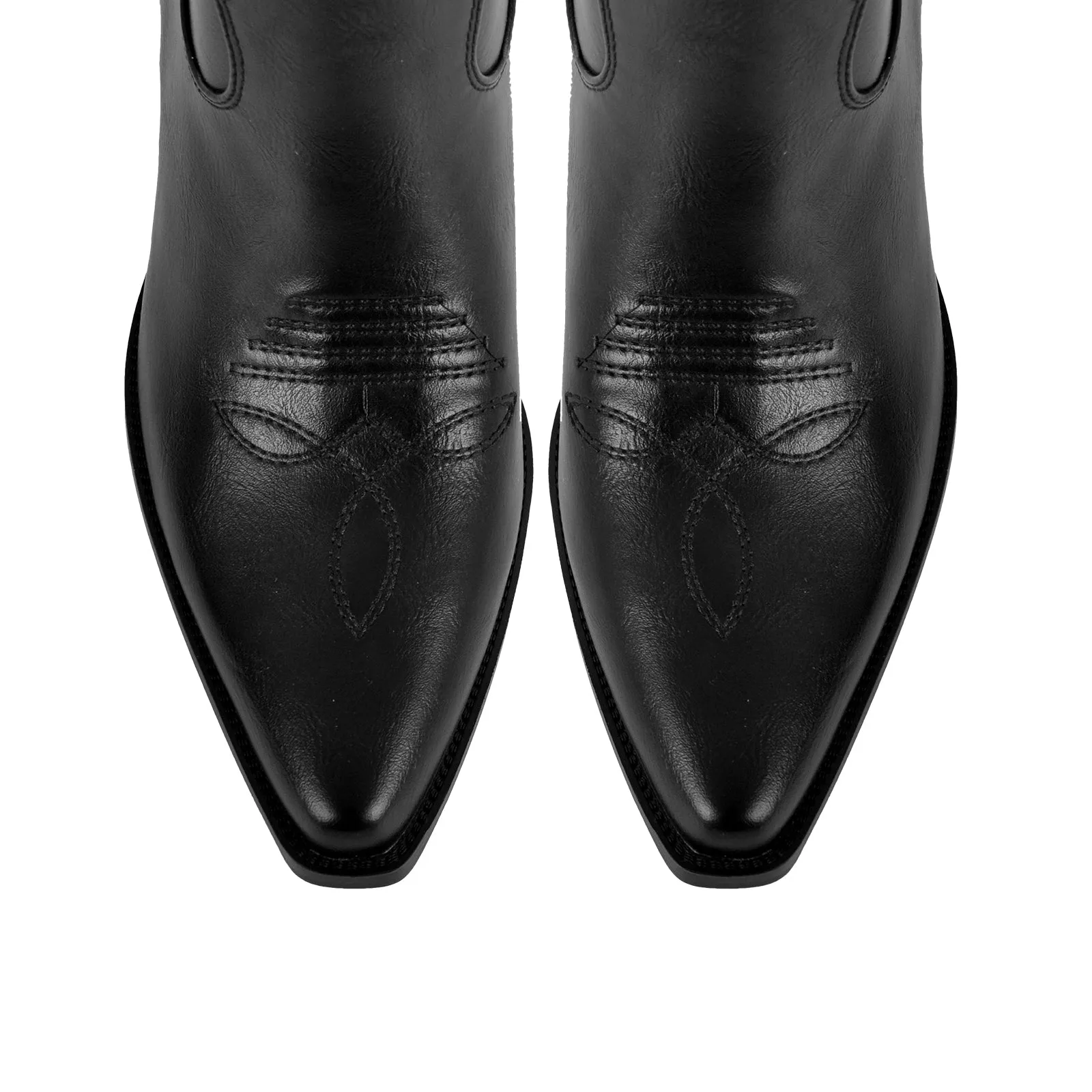 Pointed Toe Embroidery Knee High Western Boots sold by Miss Heel product image thumbnail 4