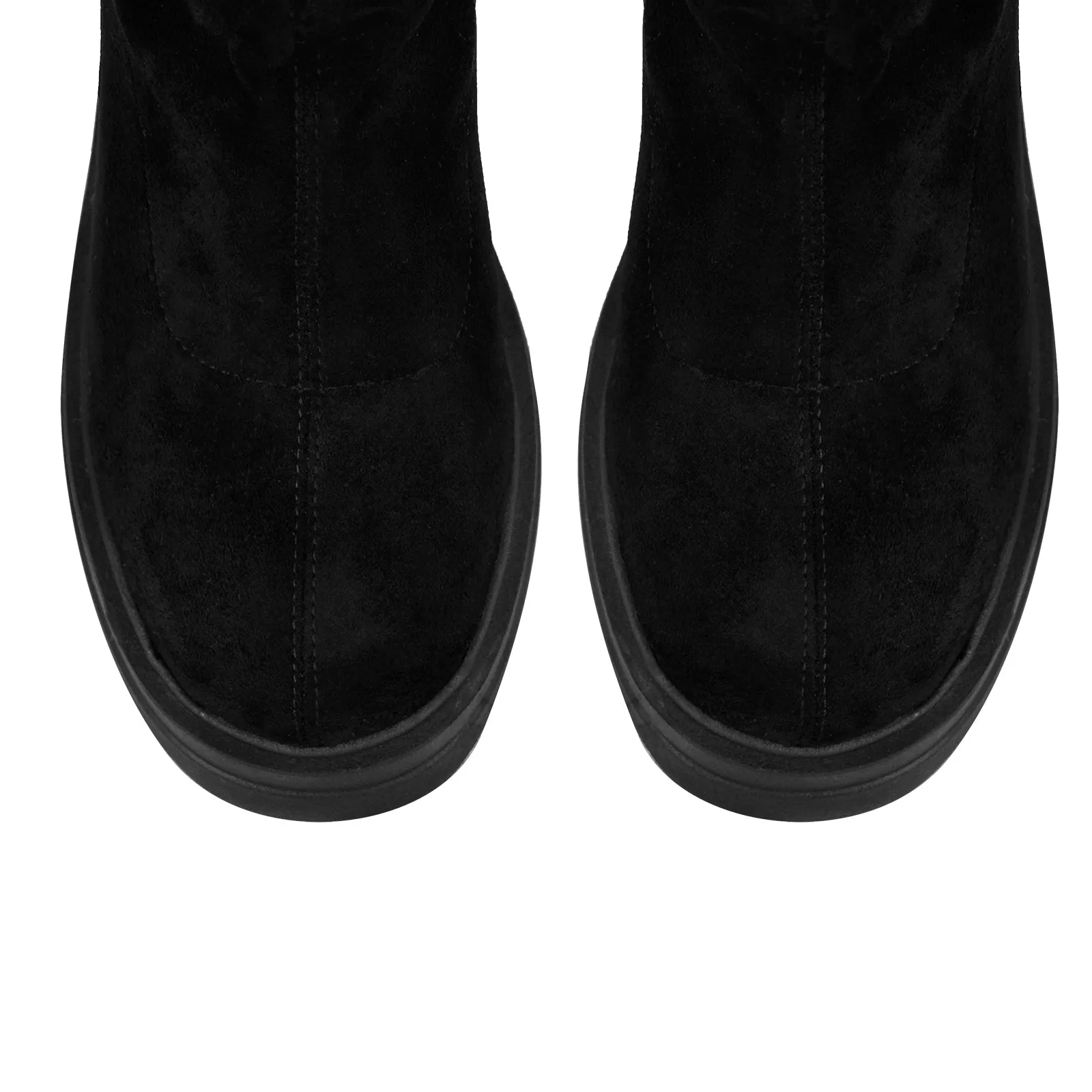 Suede Platform Stretch Over The Knee Boots sold by Miss Heel product image thumbnail 4