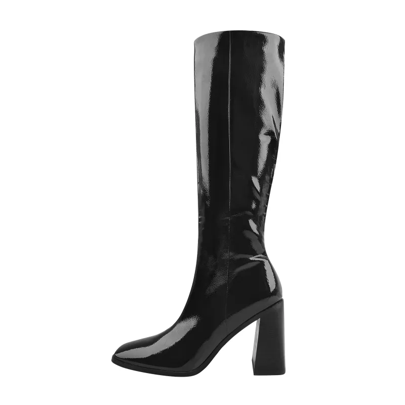 Missheel Square Toe Chunky Heel Boots sold by Miss Heel