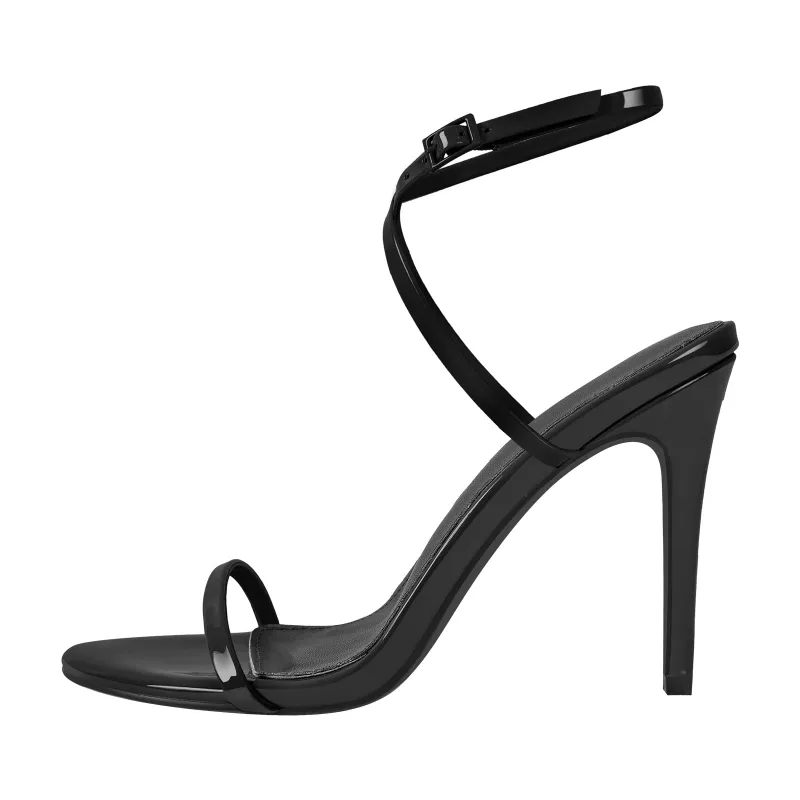 Round Toe Ankle Straps High Heel Sandals sold by Miss Heel