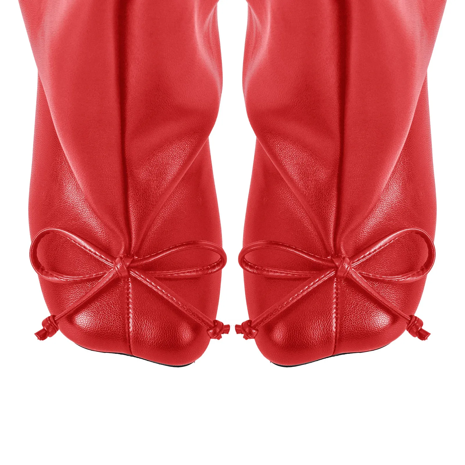 Bow Square Toe Stiletto Knee High Tabi Boots sold by Miss Heel product image thumbnail 3