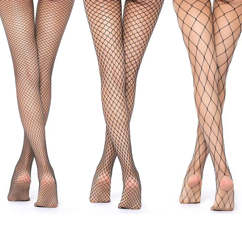 Hollow Out Fishnet Thigh High Socks sold by Miss Heel