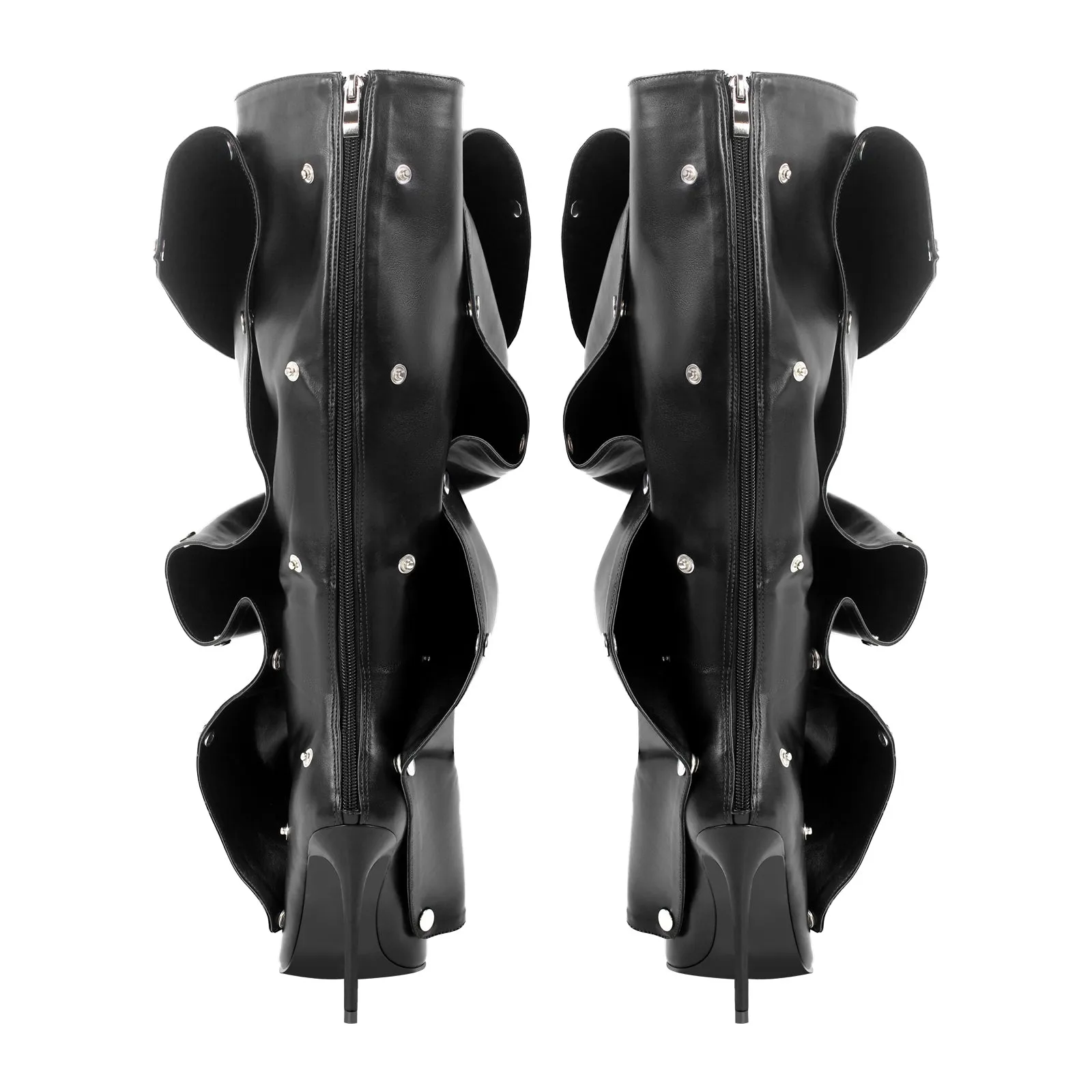 Buckle Pointed Toe Knee High Removable Boots sold by Miss Heel product image thumbnail 5