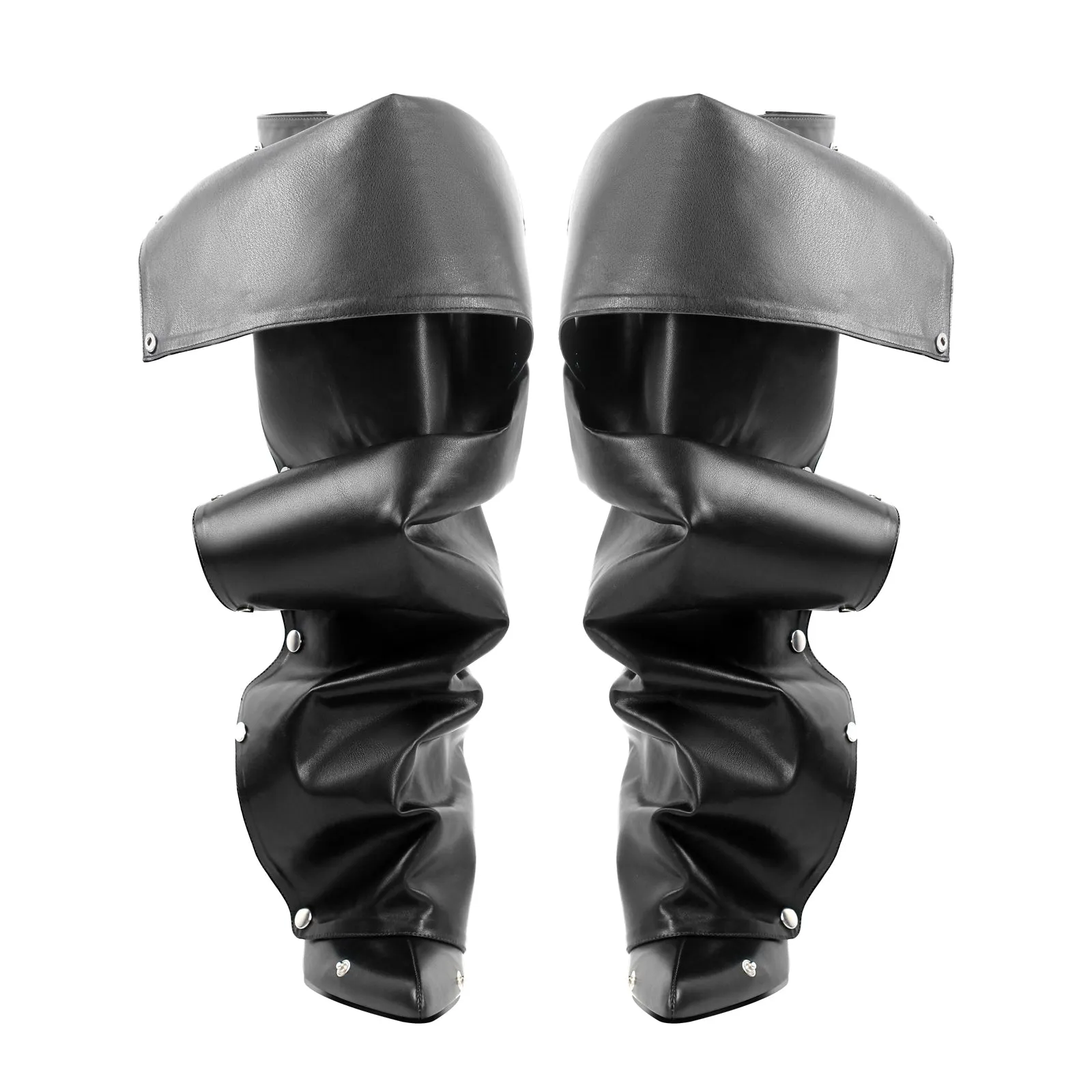 Buckle Pointed Toe Knee High Removable Boots sold by Miss Heel product image thumbnail 4