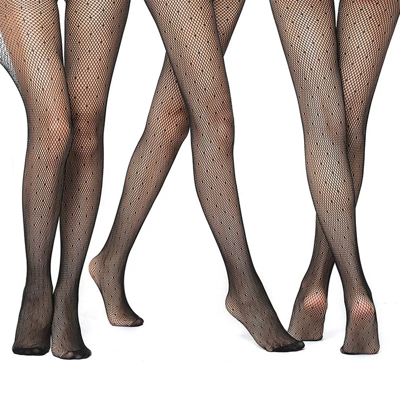 Hollow Fishnet Thigh High Socks made by Miss Heel