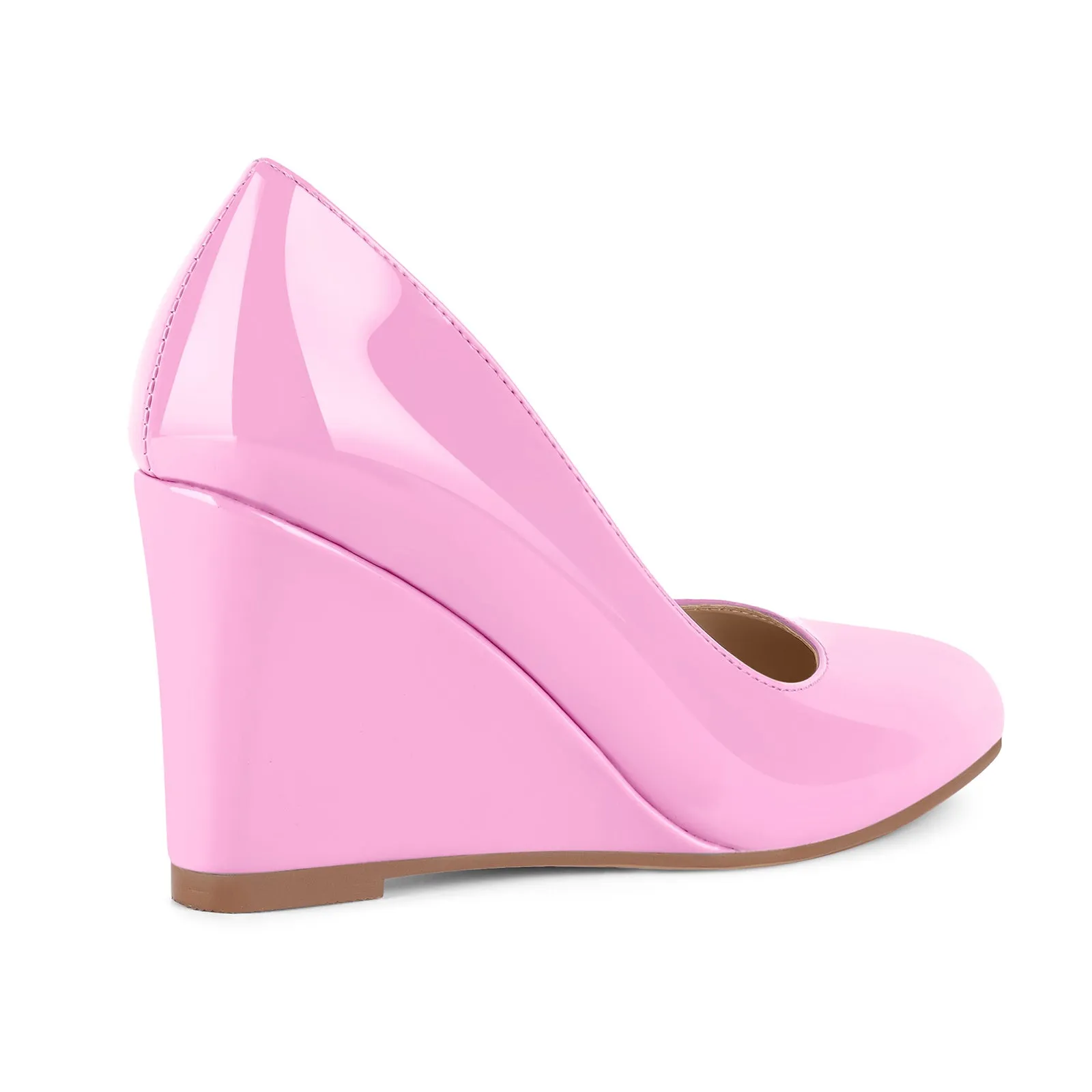 Patent Leather Wedge Heel Slip On Pumps sold by Miss Heel product image thumbnail 3