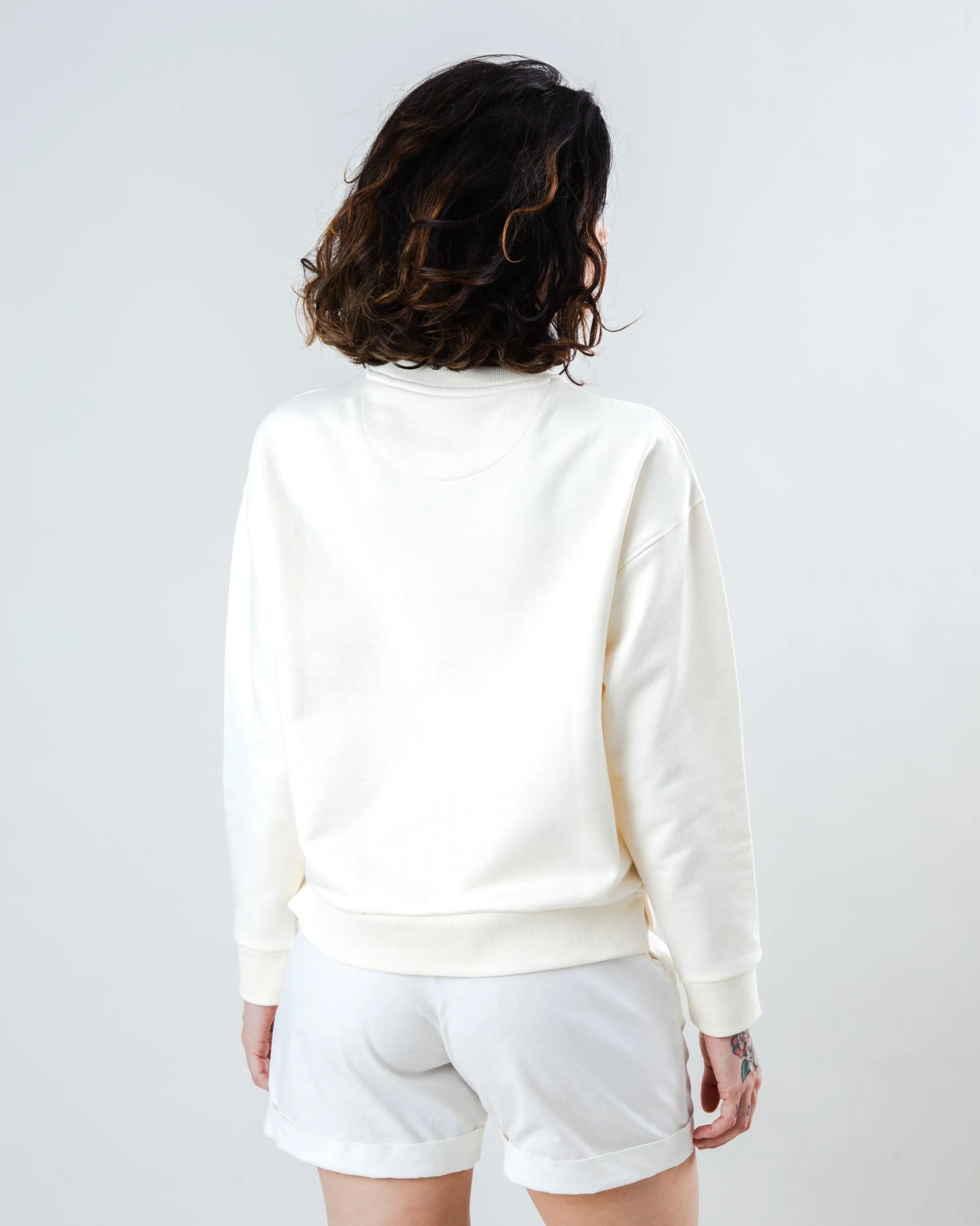 Peanuts Tennis Ace Snoopy Sweatshirt Rounded Hem Ecru sold by Brava Fabrics product image thumbnail 5