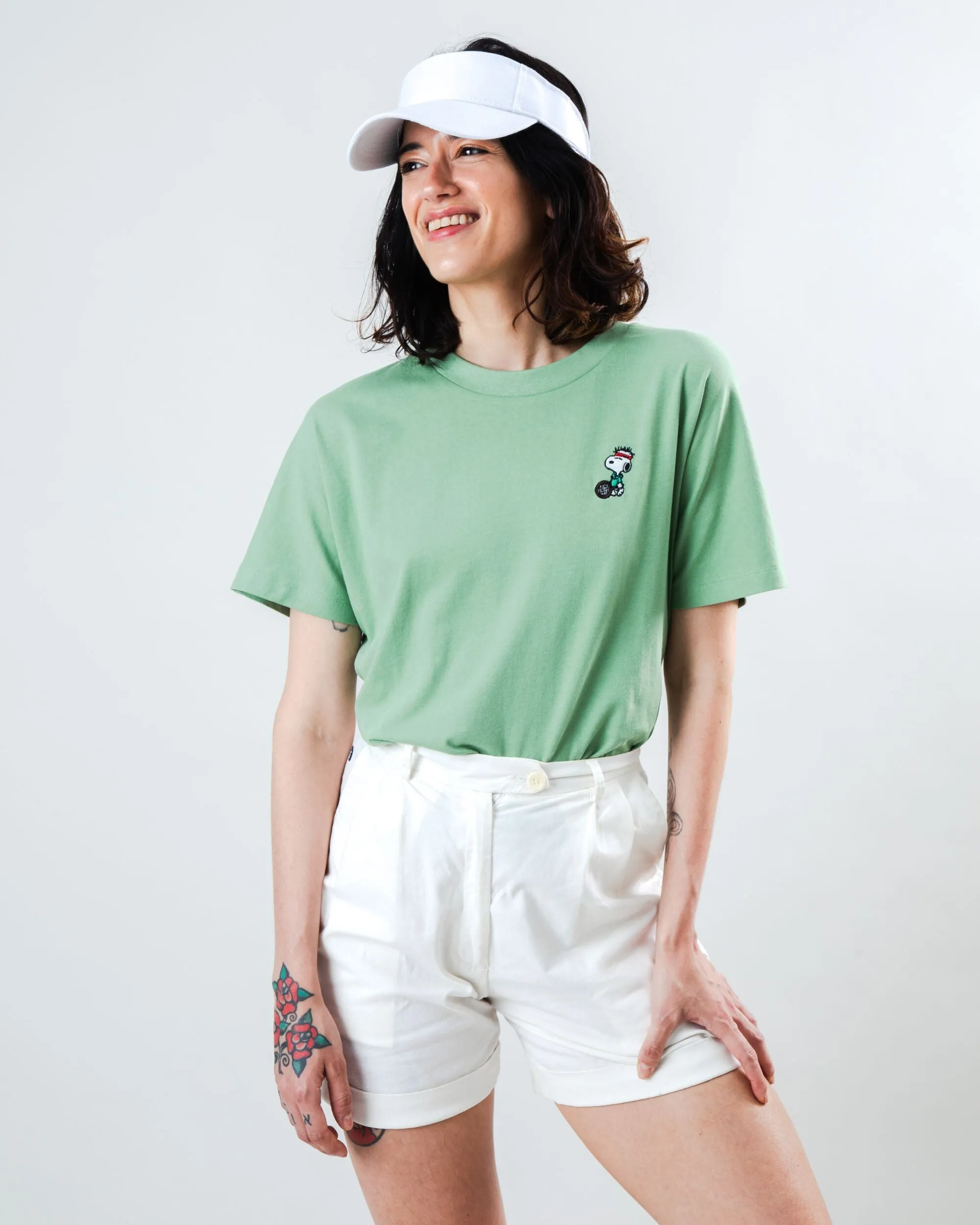 Peanuts The Tennis Snoopy Oversize Tee Green sold by Brava Fabrics product image thumbnail 2