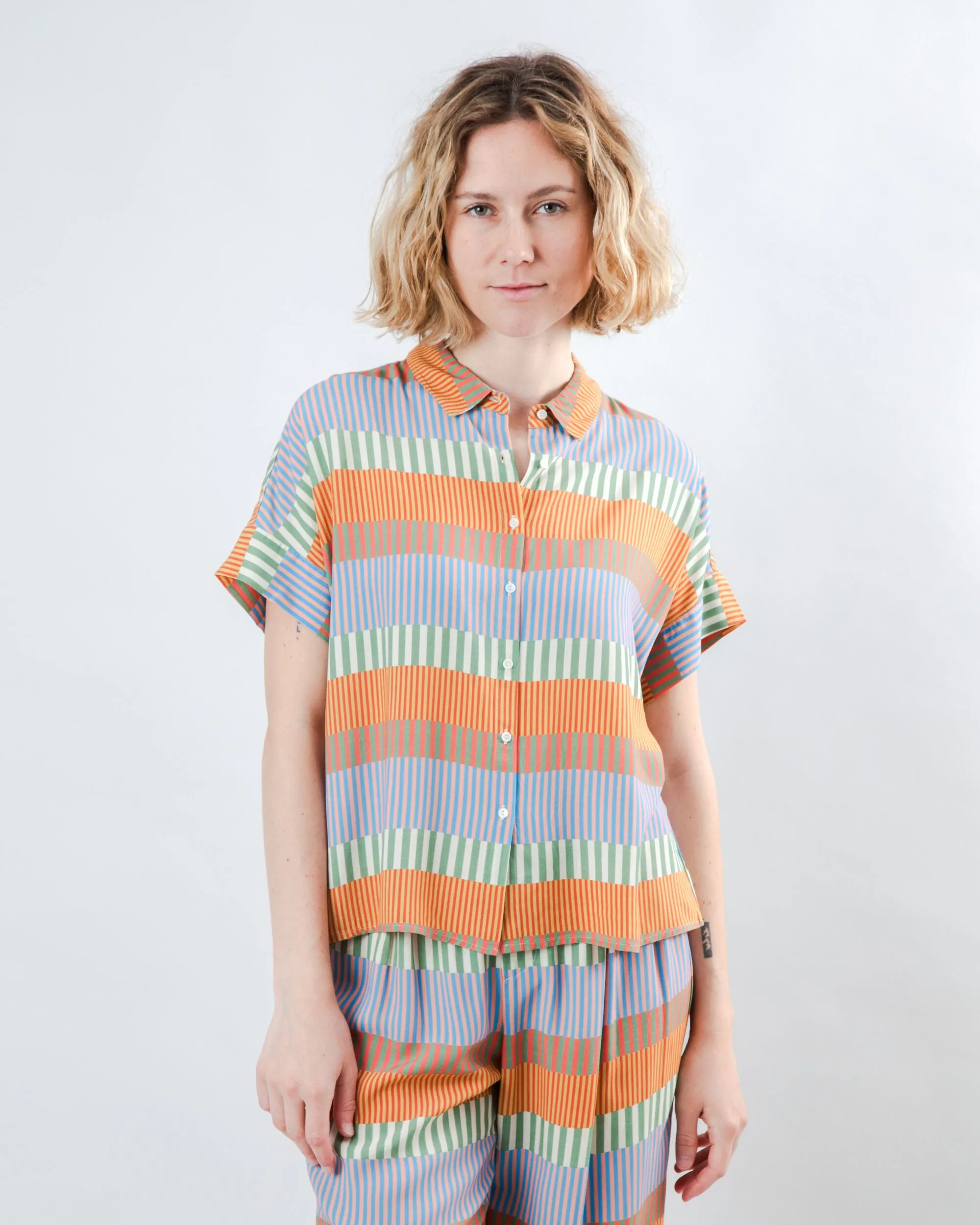 Mediterranean Batwing Blouse sold by Brava Fabrics product image thumbnail 2