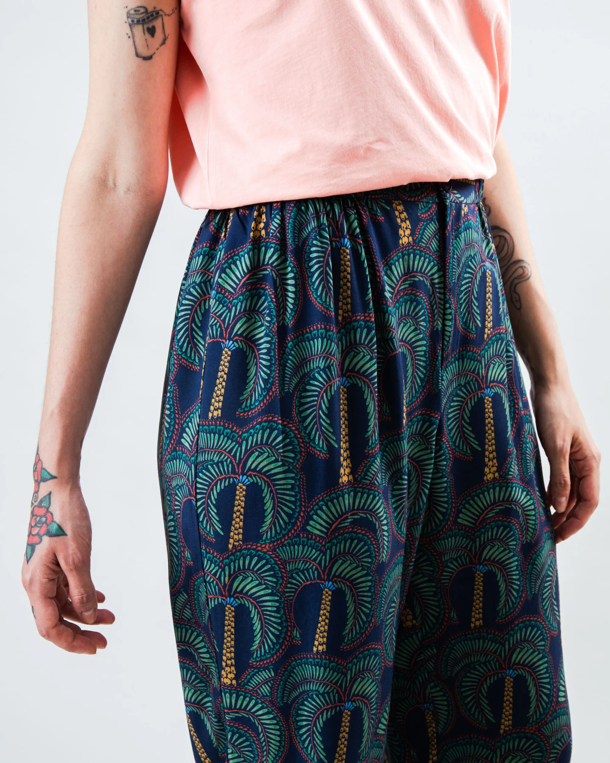 Borneo Harem Pants Navy sold by Brava Fabrics product image thumbnail 3