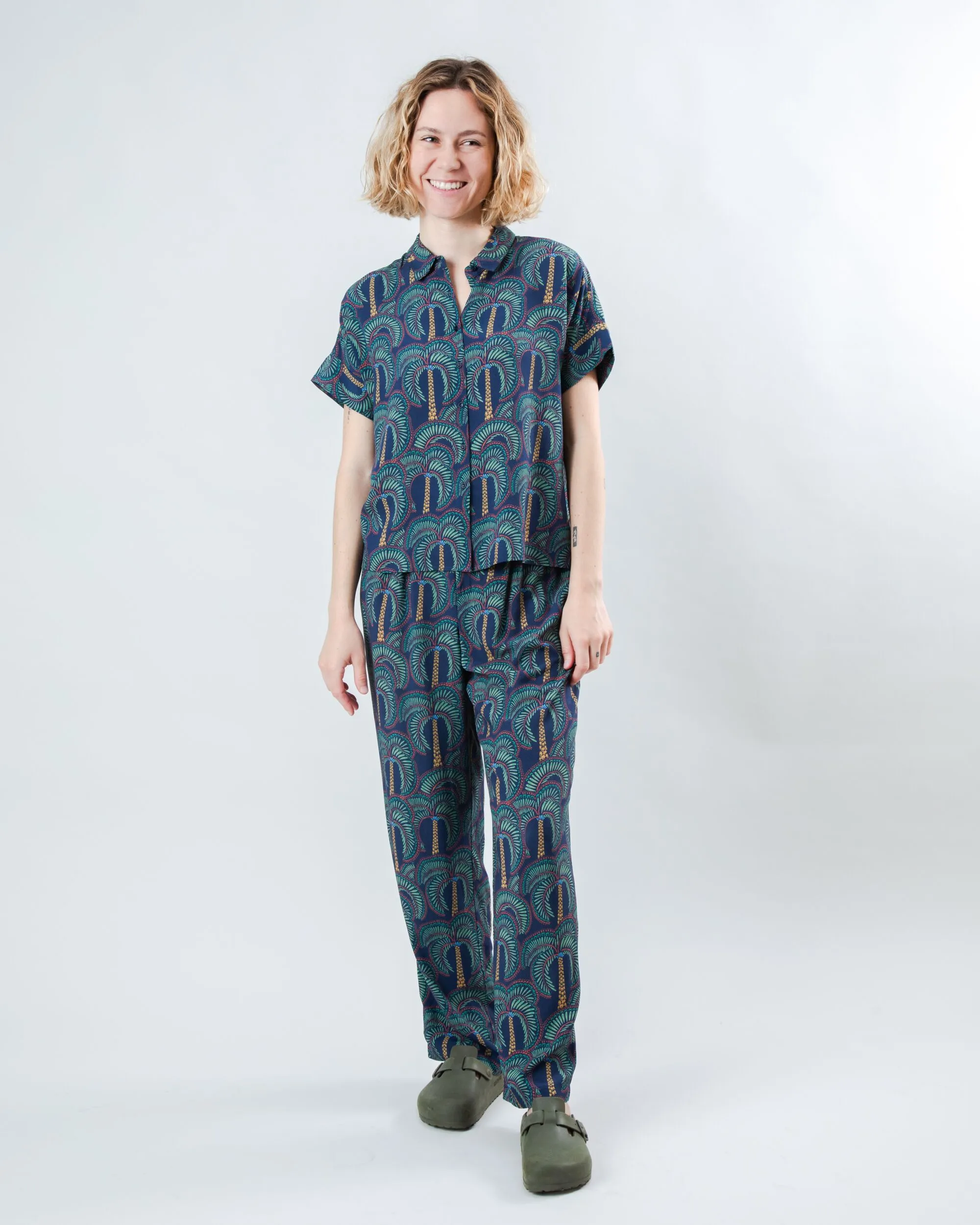 Borneo Batwing Blouse Navy sold by Brava Fabrics product image thumbnail 3