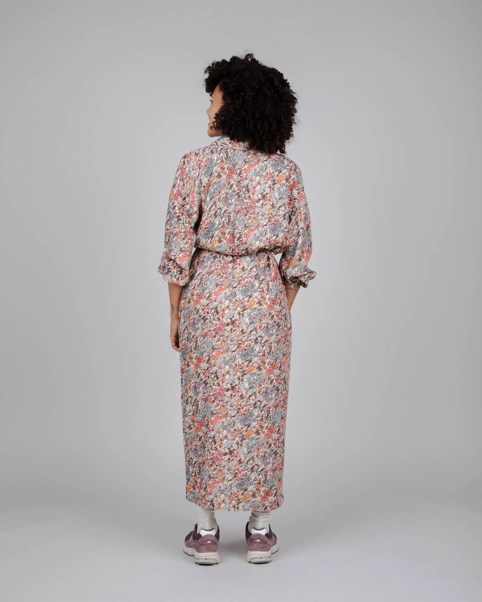 Aster Long Dress Brown sold by Brava Fabrics product image thumbnail 4