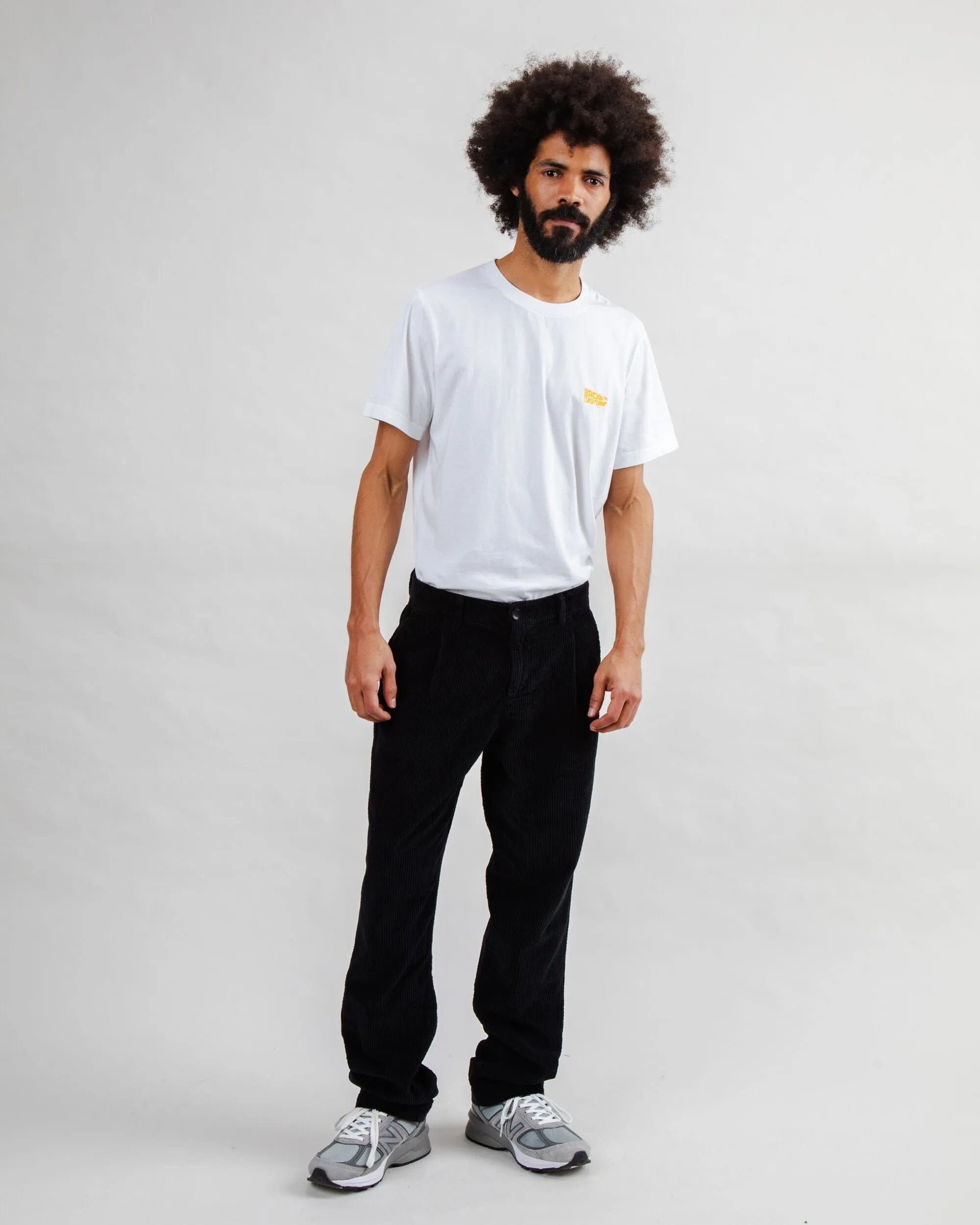 Corduroy Pleated Chino Pants Black sold by Brava Fabrics product image thumbnail 3