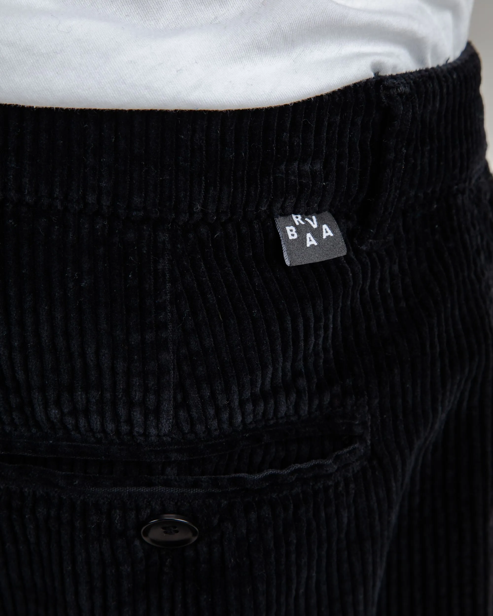 Corduroy Pleated Chino Pants Black sold by Brava Fabrics product image thumbnail 4