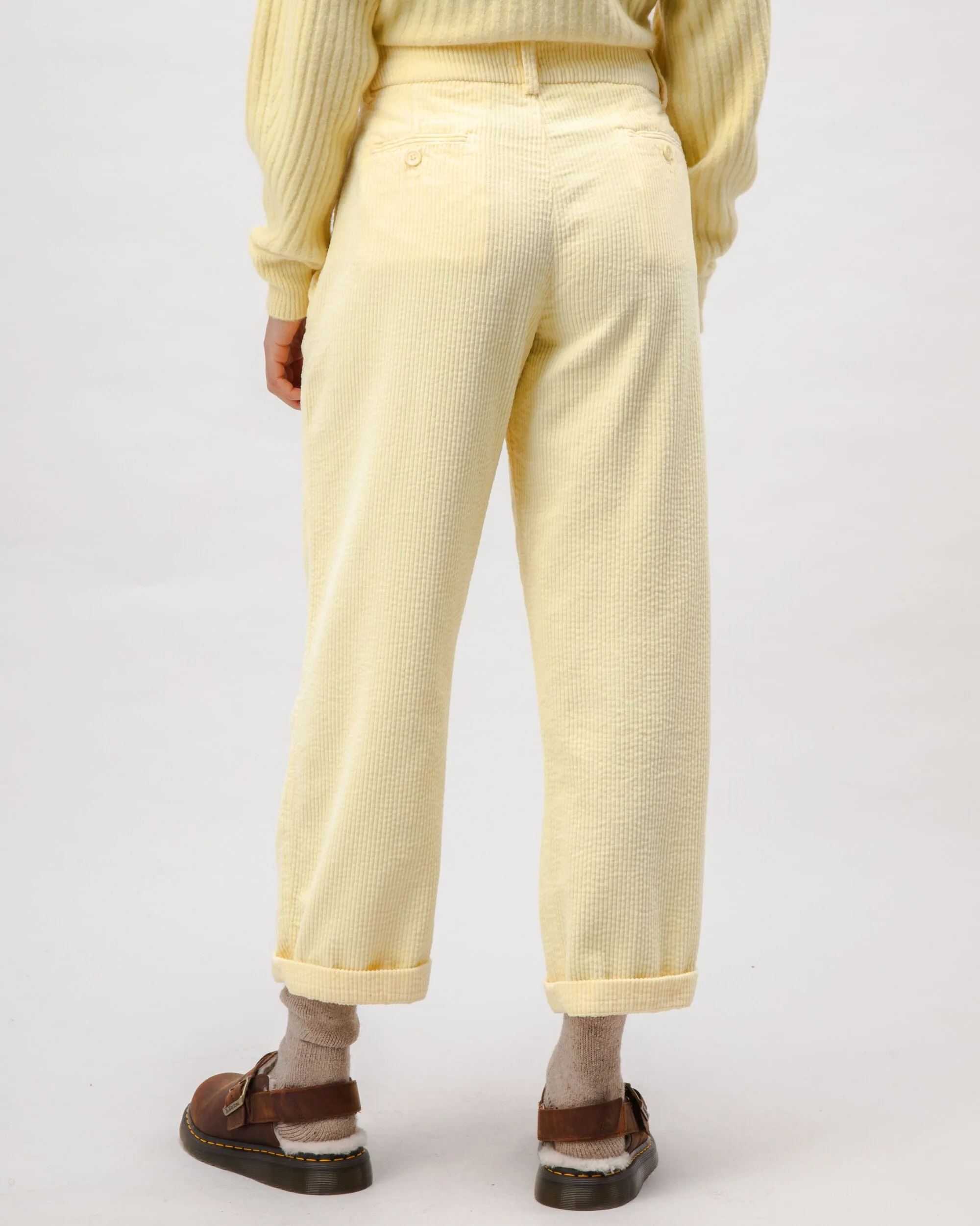 Corduroy Pleated Pants Pale Banana sold by Brava Fabrics product image thumbnail 5