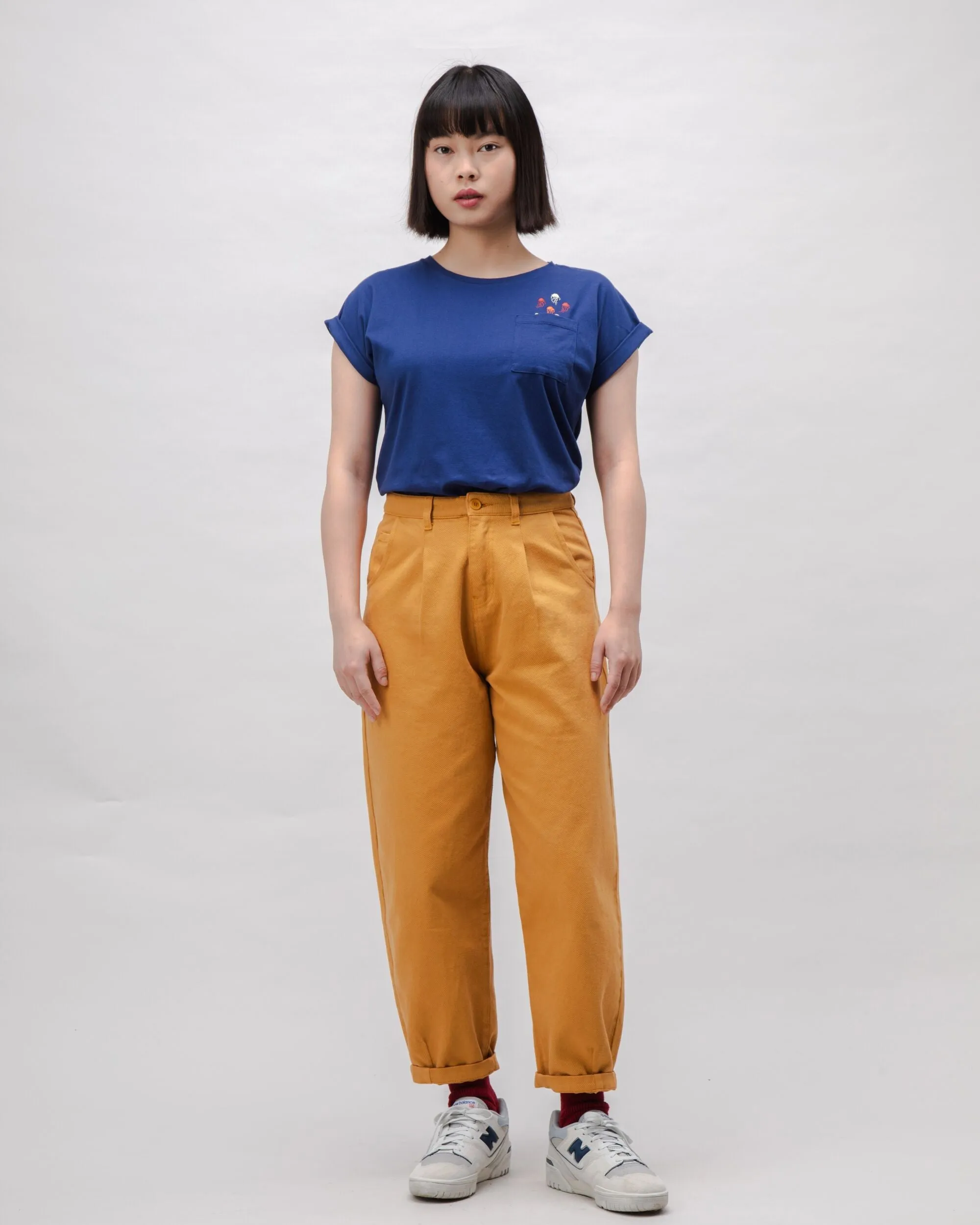 Pegged Cotton Twill Pants Ochre sold by Brava Fabrics product image thumbnail 3