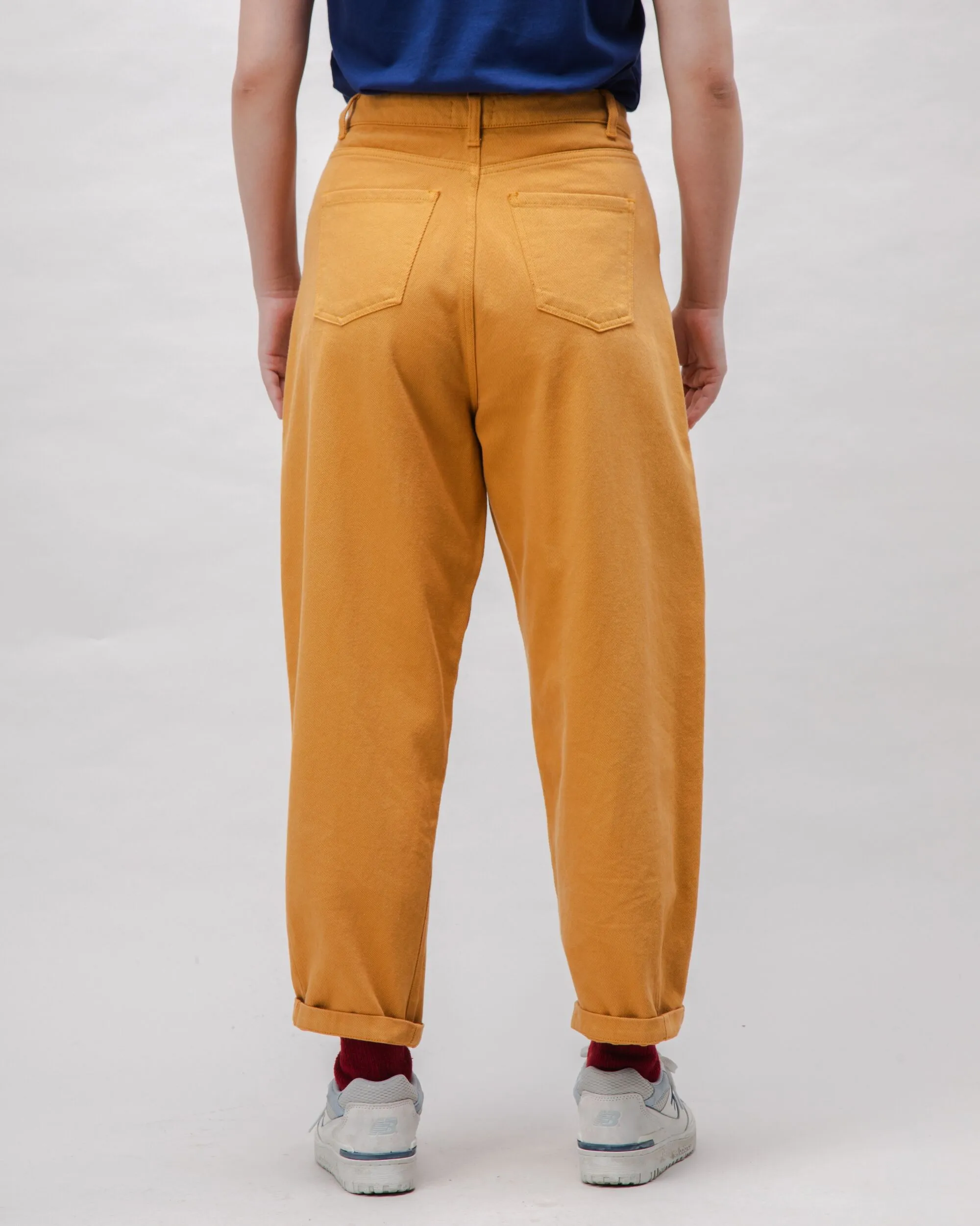Pegged Cotton Twill Pants Ochre sold by Brava Fabrics product image thumbnail 5