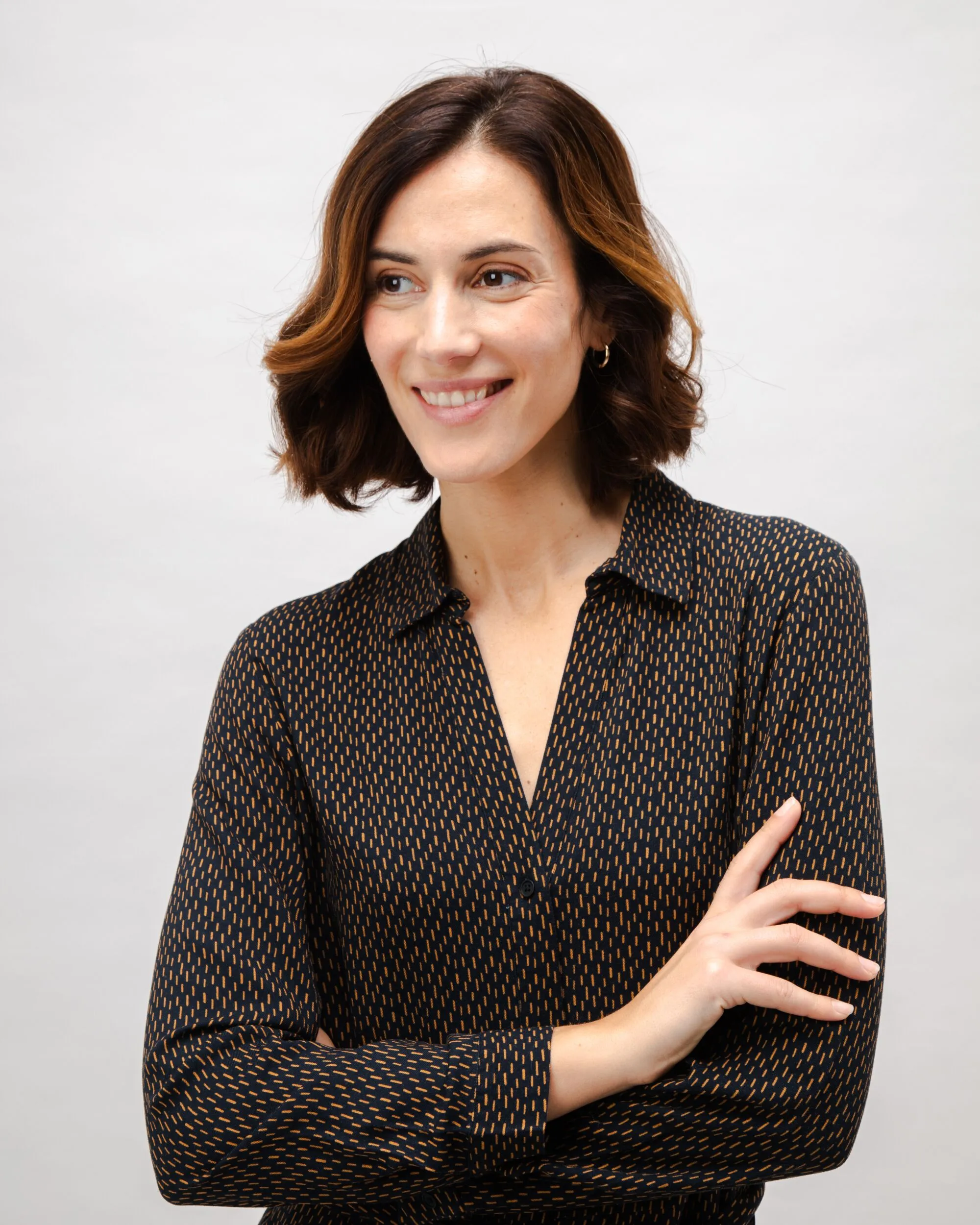 Mist V-Neck Viscose Dress Black sold by Brava Fabrics product image thumbnail 3