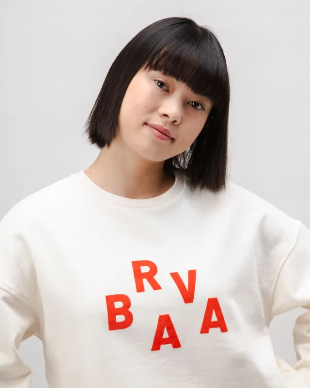 BRV Squared Cotton Sweatshirt Ecru sold by Brava Fabrics