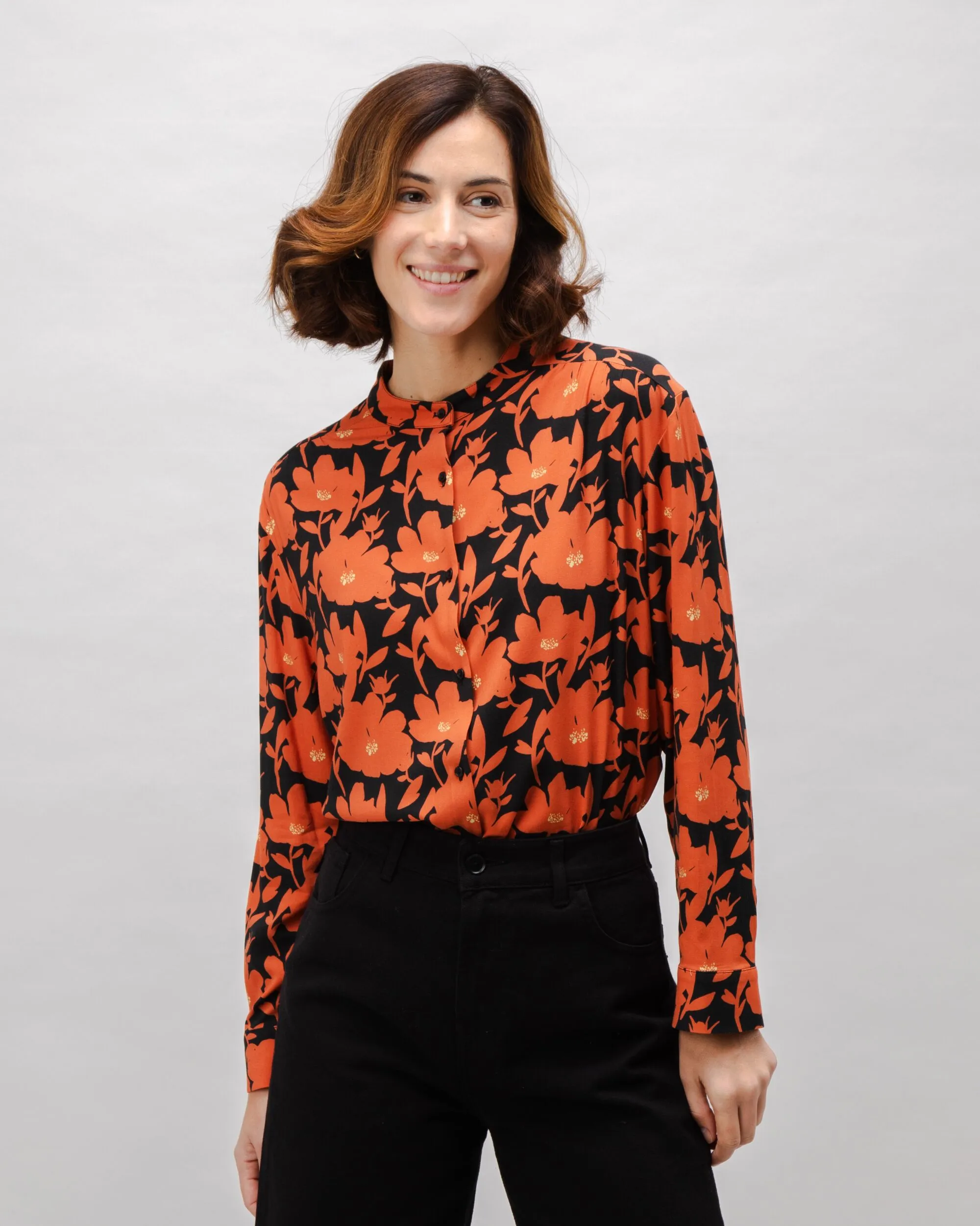 Bloom Boho Viscose Blouse Black sold by Brava Fabrics product image thumbnail 2