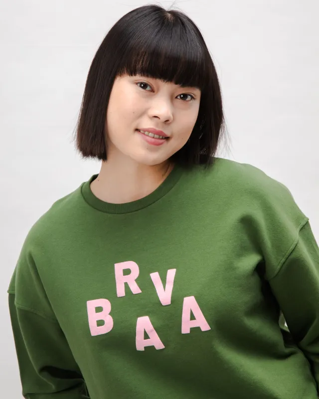 BRV Squared Cotton Sweatshirt Green sold by Brava Fabrics