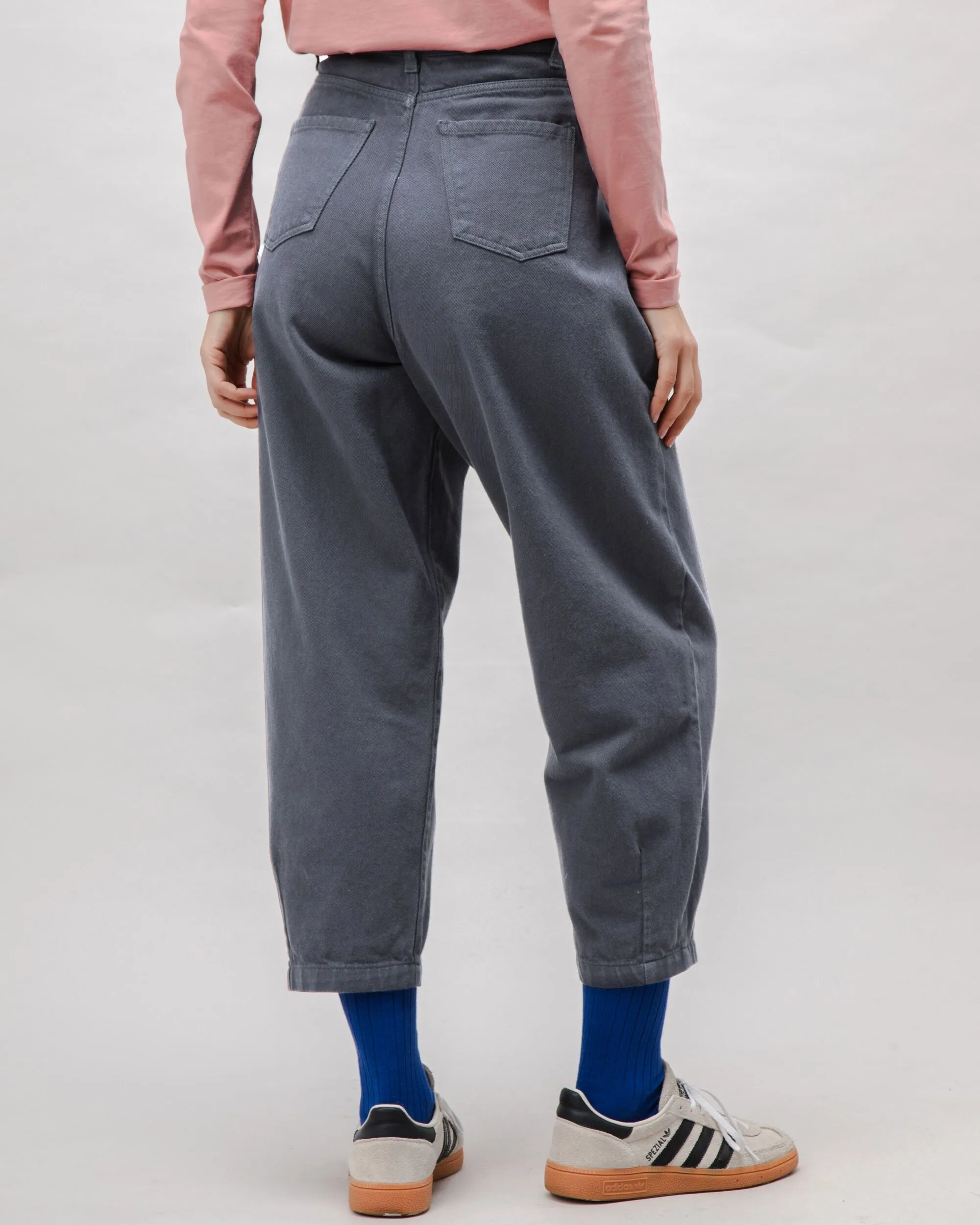 Pegged Cotton Twill Pants Dark Grey sold by Brava Fabrics product image thumbnail 5