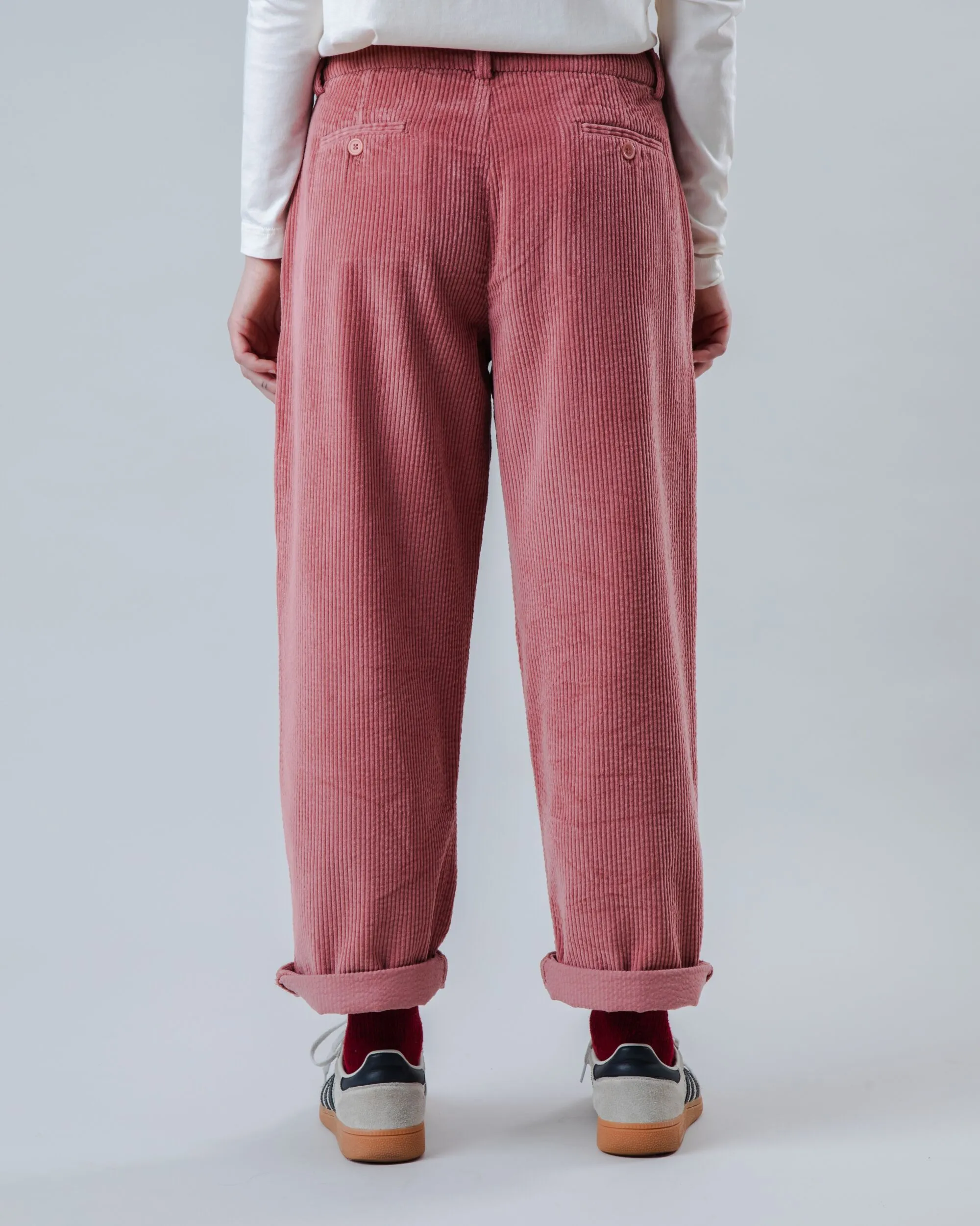 Corduroy Pleated Pants Rose sold by Brava Fabrics product image thumbnail 4