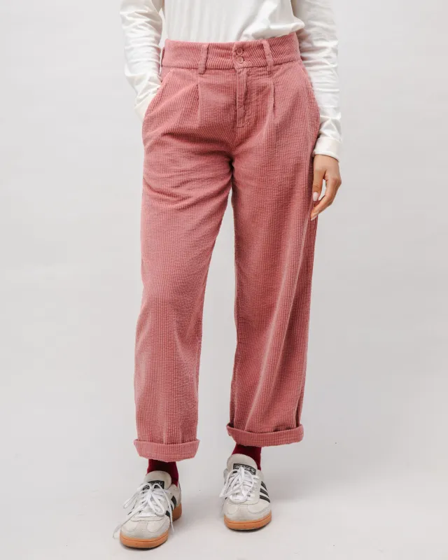 Corduroy Pleated Pants Rose sold by Brava Fabrics