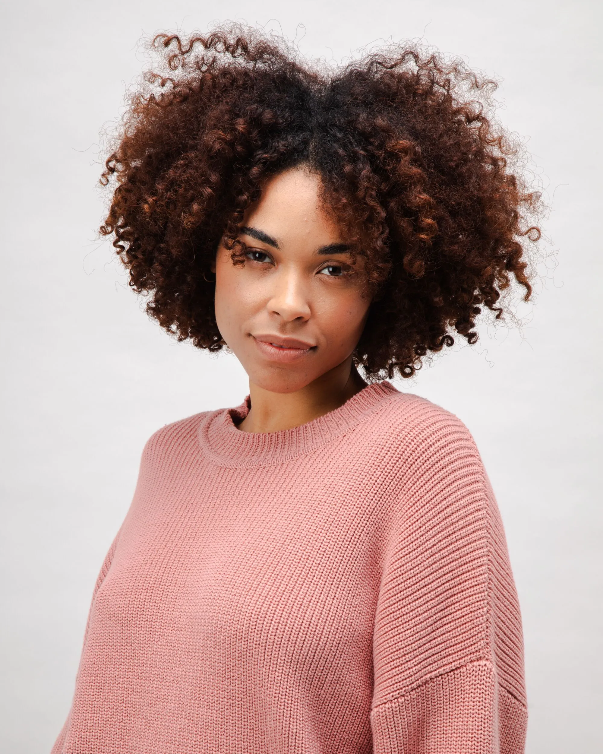 Bicolor Cotton Sweater Rose sold by Brava Fabrics product image thumbnail 2