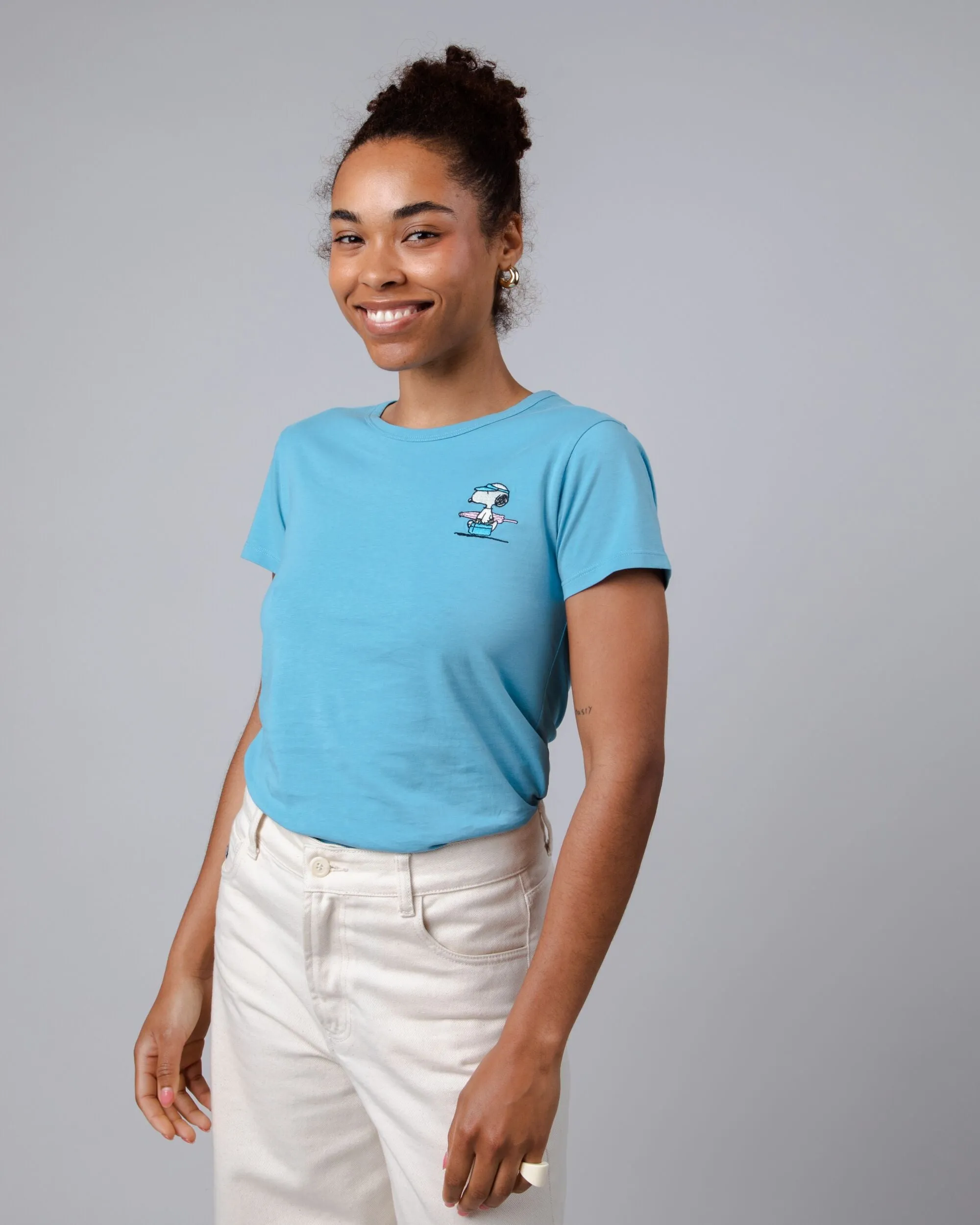 Peanuts Beach Tee Blue sold by Brava Fabrics product image thumbnail 2