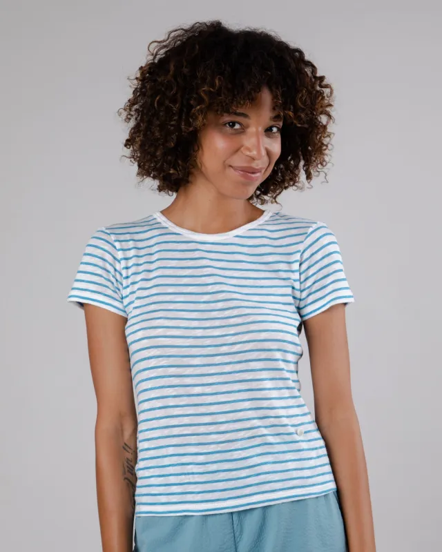 Stripes Tee Blue sold by Brava Fabrics
