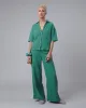 Bubble Cropped Blouse Green sold by Brava Fabrics