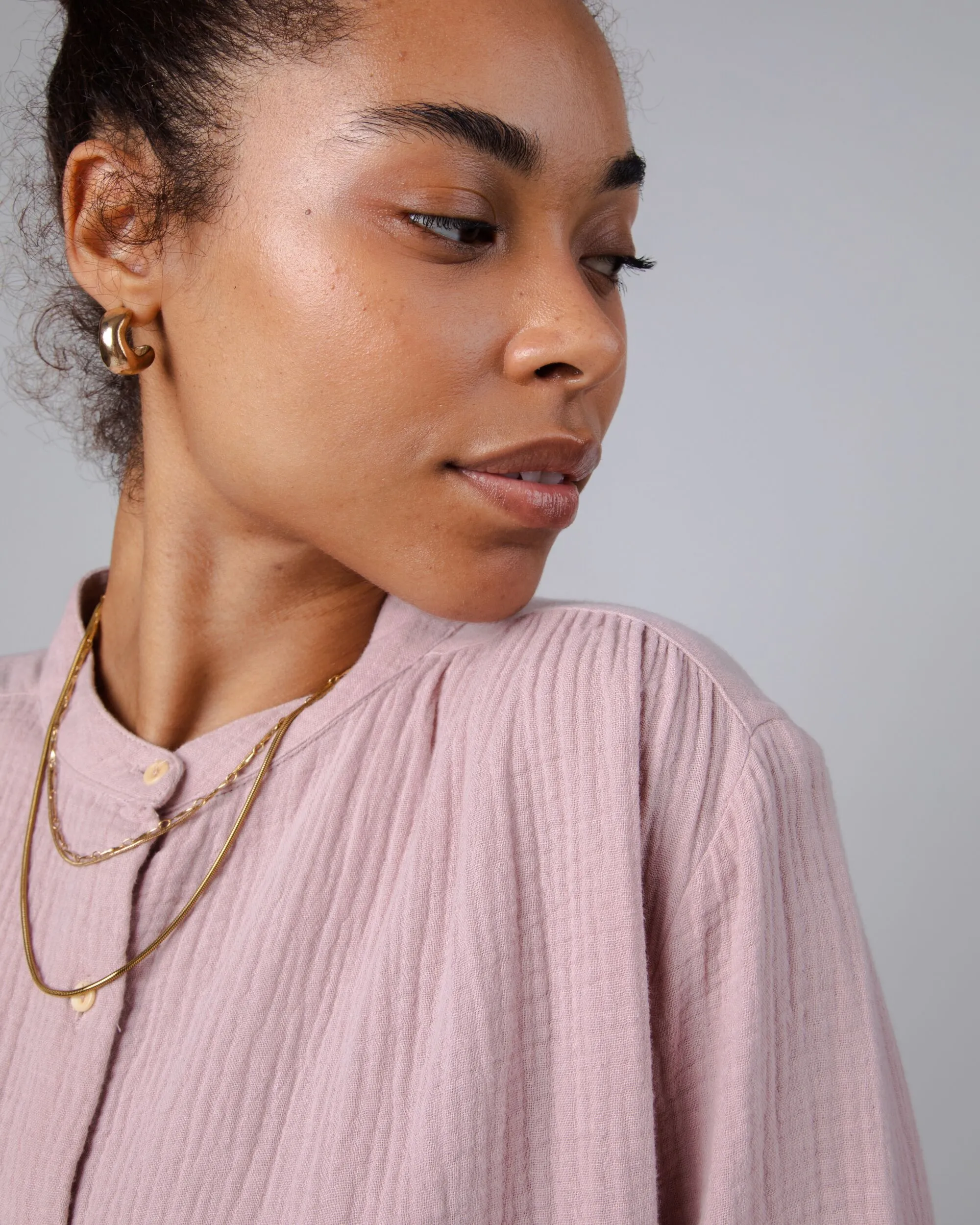 Bubble Mao Blouse Rose sold by Brava Fabrics product image thumbnail 5