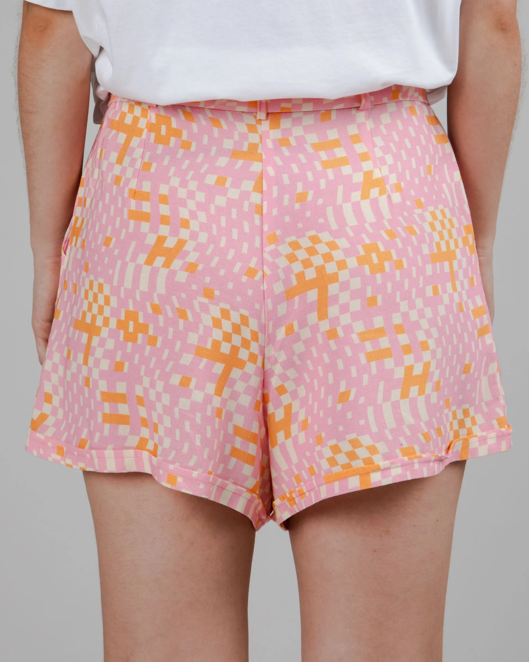 Dizzy Belted Shorts Rose sold by Brava Fabrics product image thumbnail 5