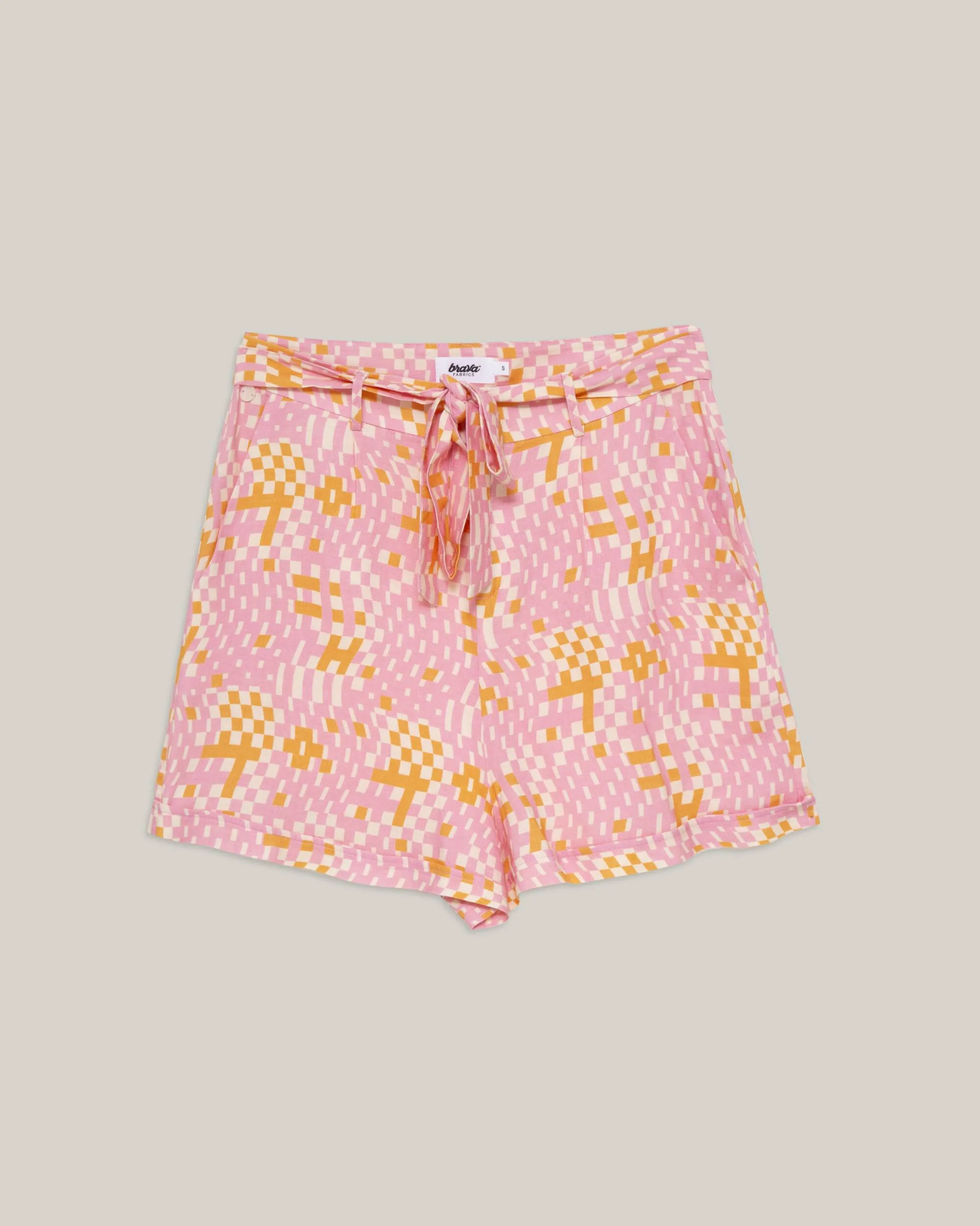 Dizzy Belted Shorts Rose sold by Brava Fabrics product image thumbnail 2