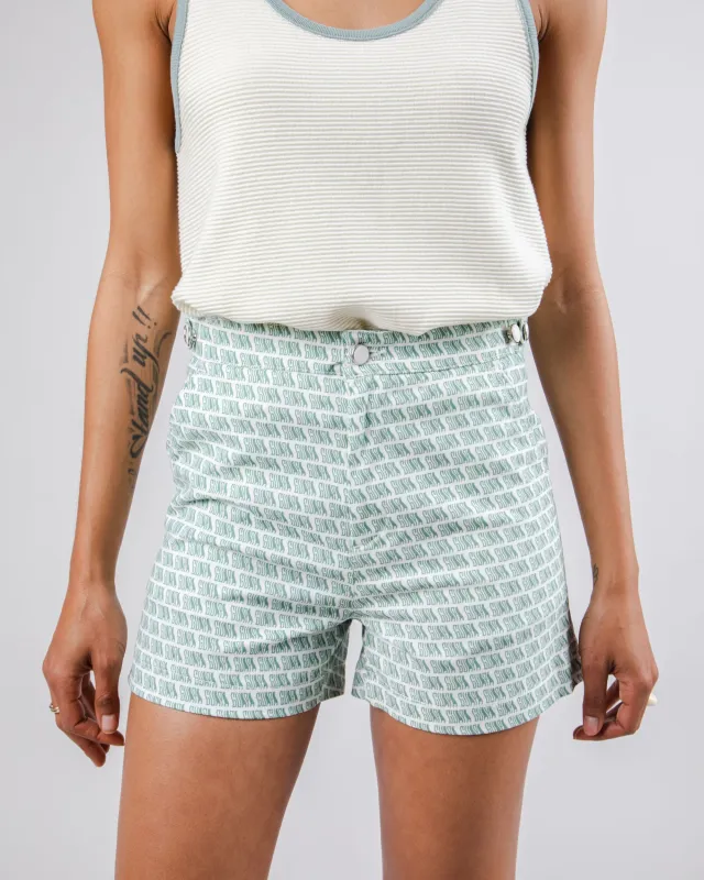 Guapa Lola Shorts White sold by Brava Fabrics