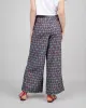 Asis Percales Heart Wide Leg Pant Light Morera sold by Brava Fabrics