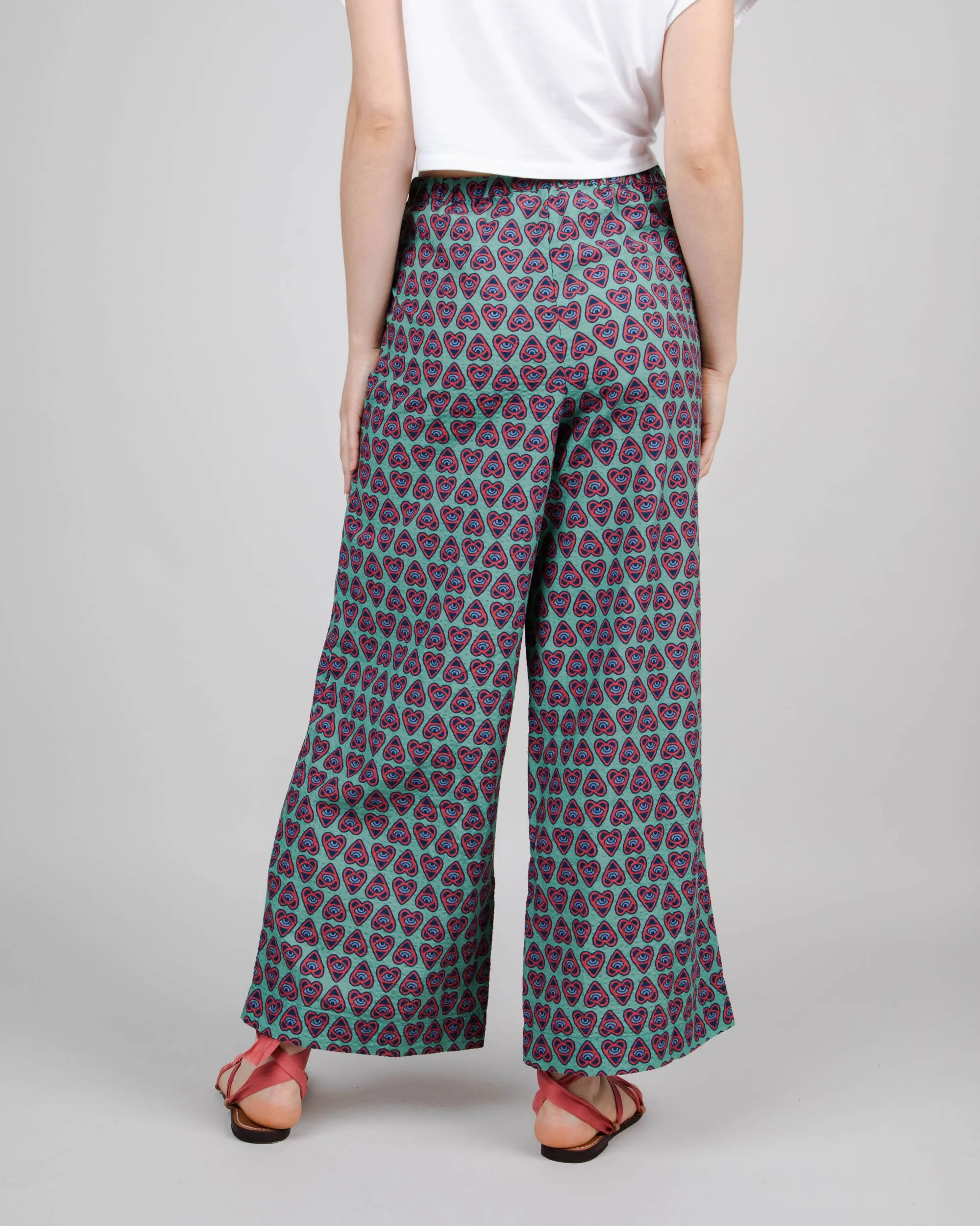 Asis Percales Heart Wide Leg Pant Light Morera sold by Brava Fabrics product image thumbnail 4