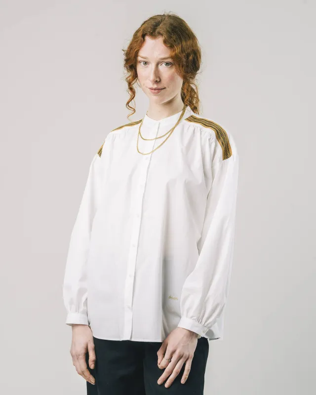 Ribbon Blouse Off White sold by Brava Fabrics