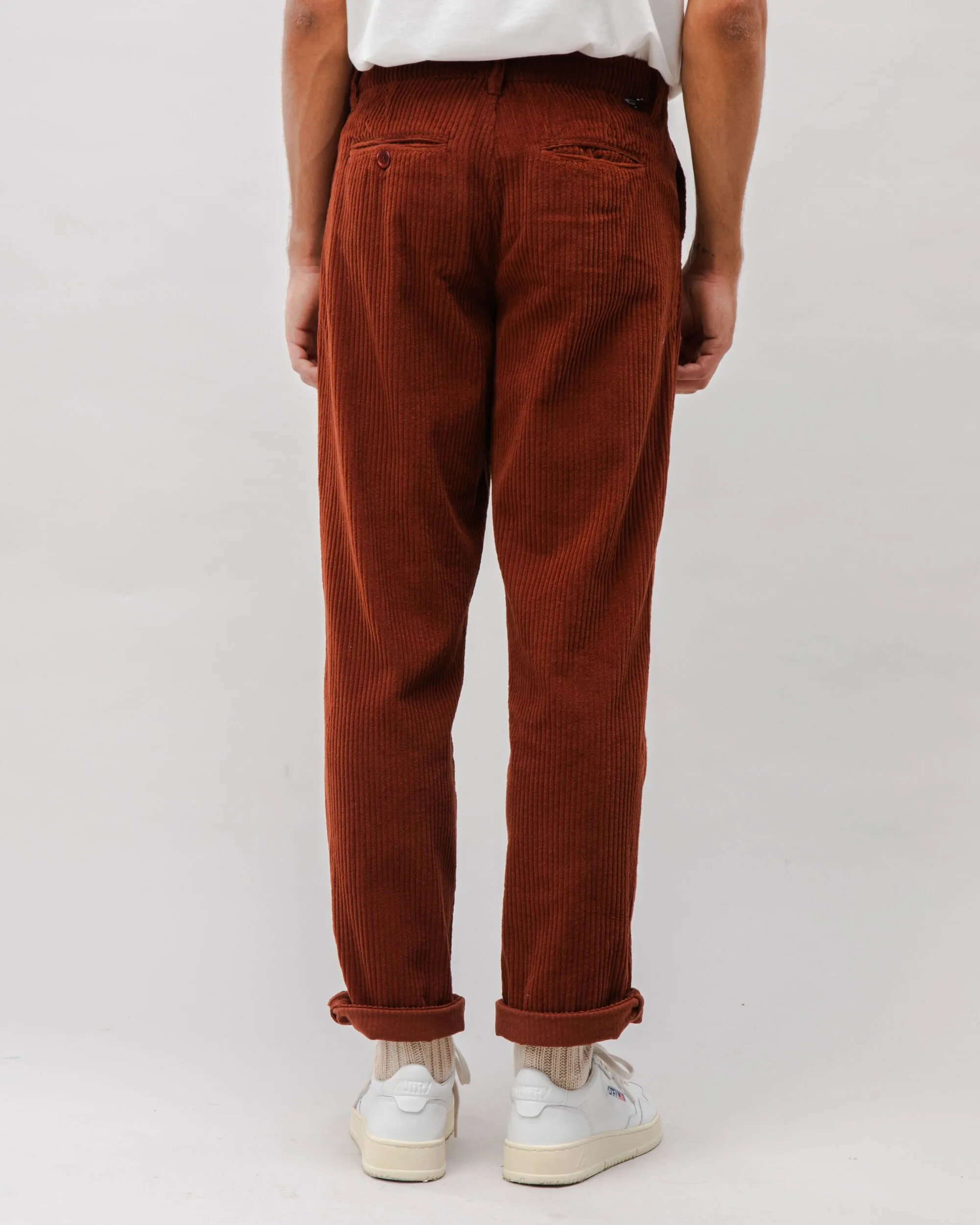 Corduroy Pleated Chino Pants Copper sold by Brava Fabrics product image thumbnail 4