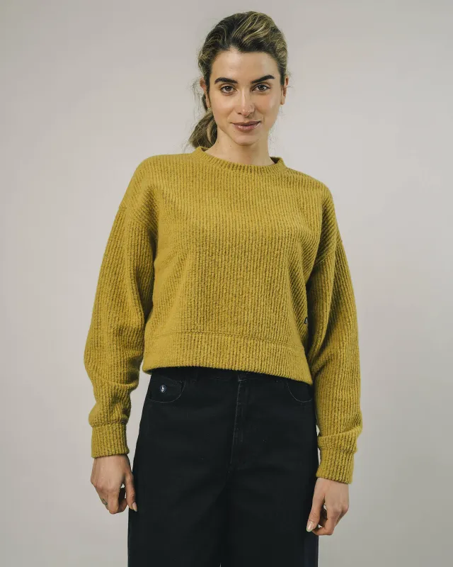 Cropped Sweater Mustard sold by Brava Fabrics