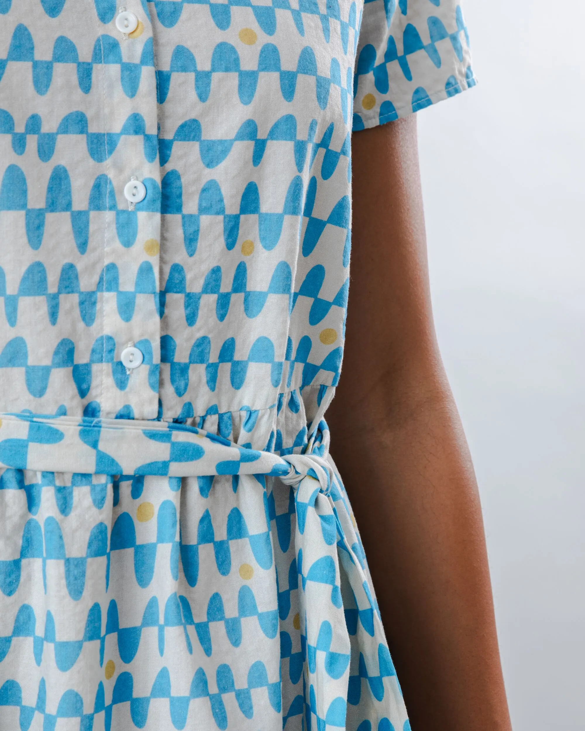 Sunset Short Dress Blue sold by Brava Fabrics product image thumbnail 3